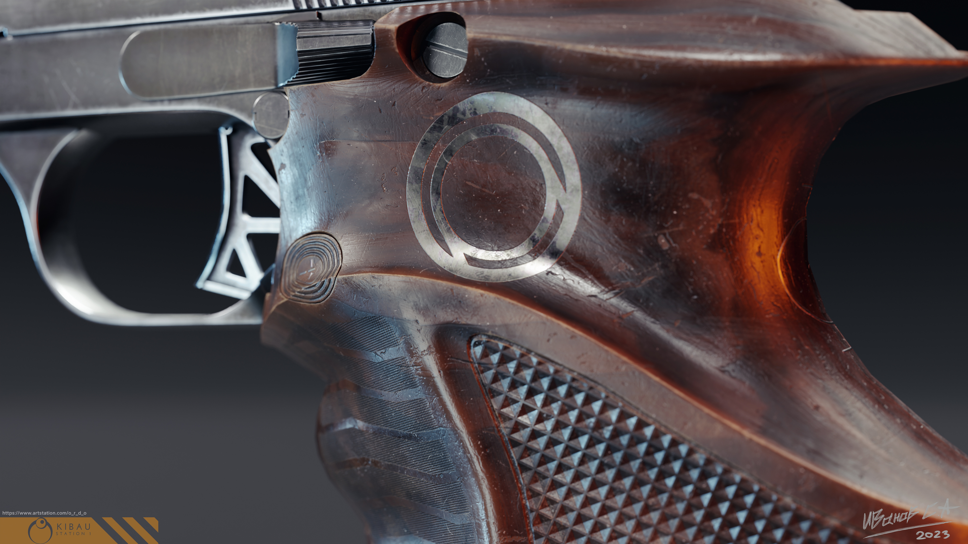 French Pistol MLE 1935S — Изображение №10 — Иллюстрация, 3D на Dprofile