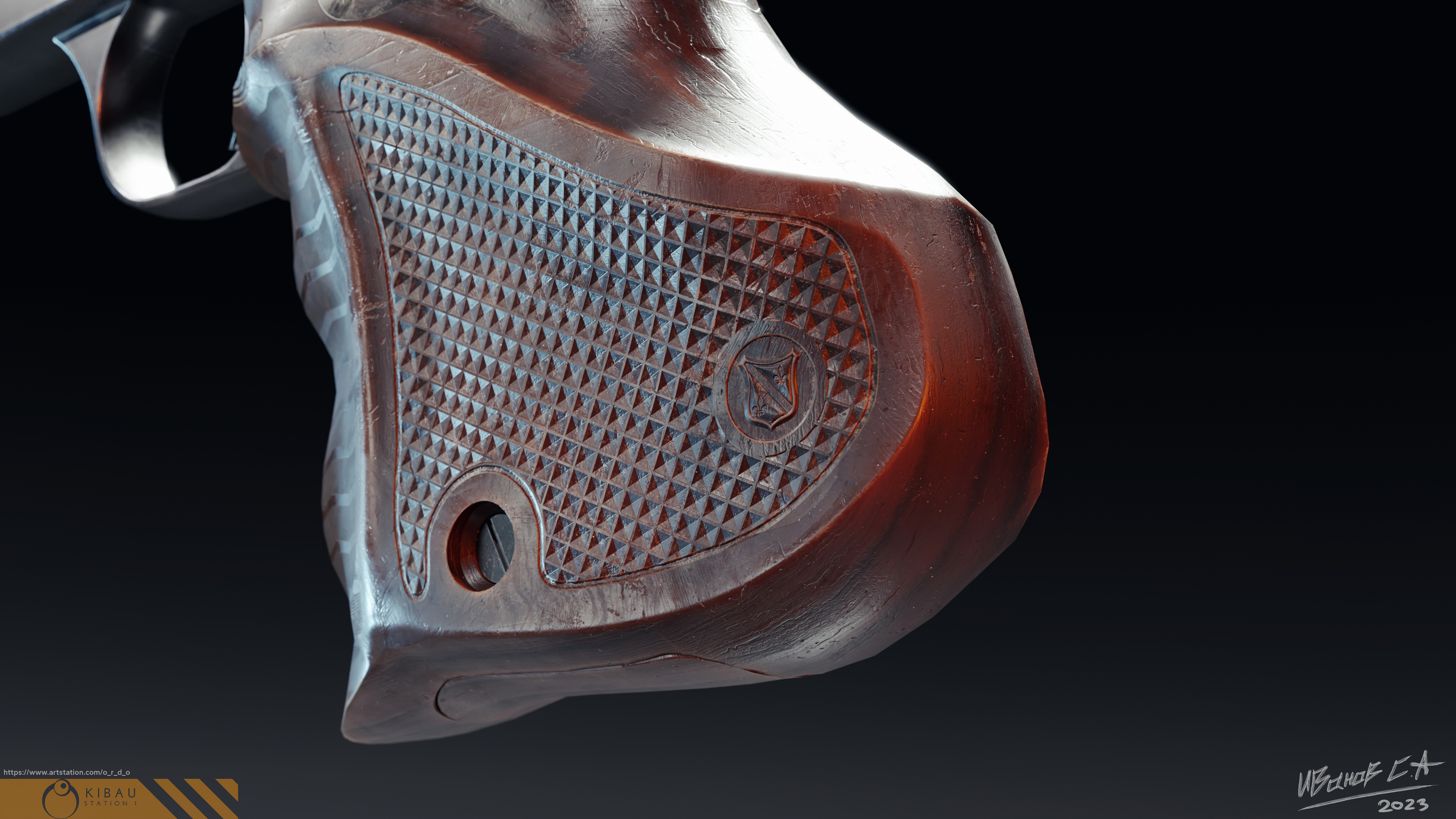 French Pistol MLE 1935S — Изображение №11 — Иллюстрация, 3D на Dprofile