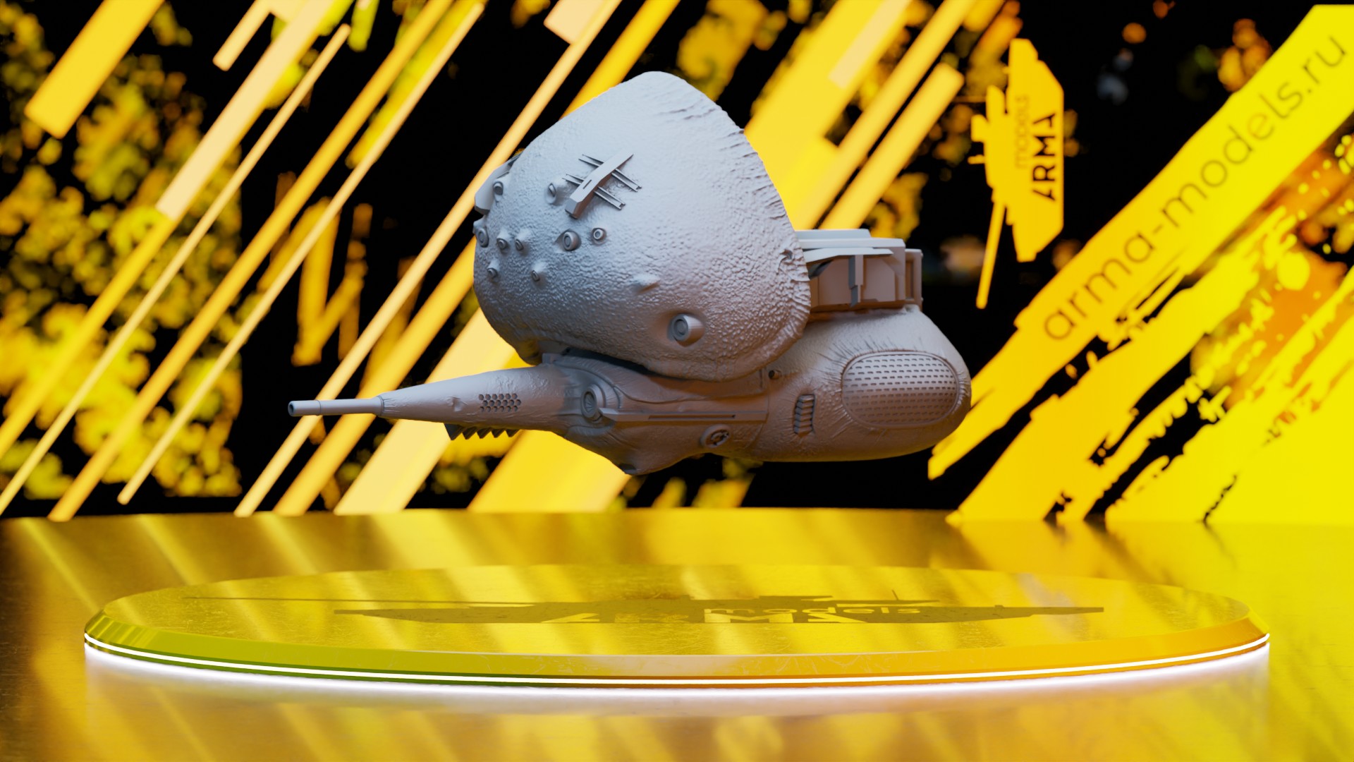 HλLF-LIFE2 - Combine`s gunship (1\35 3d printable scale mod… — Изображение №16 — Иллюстрация, 3D на Dprofile