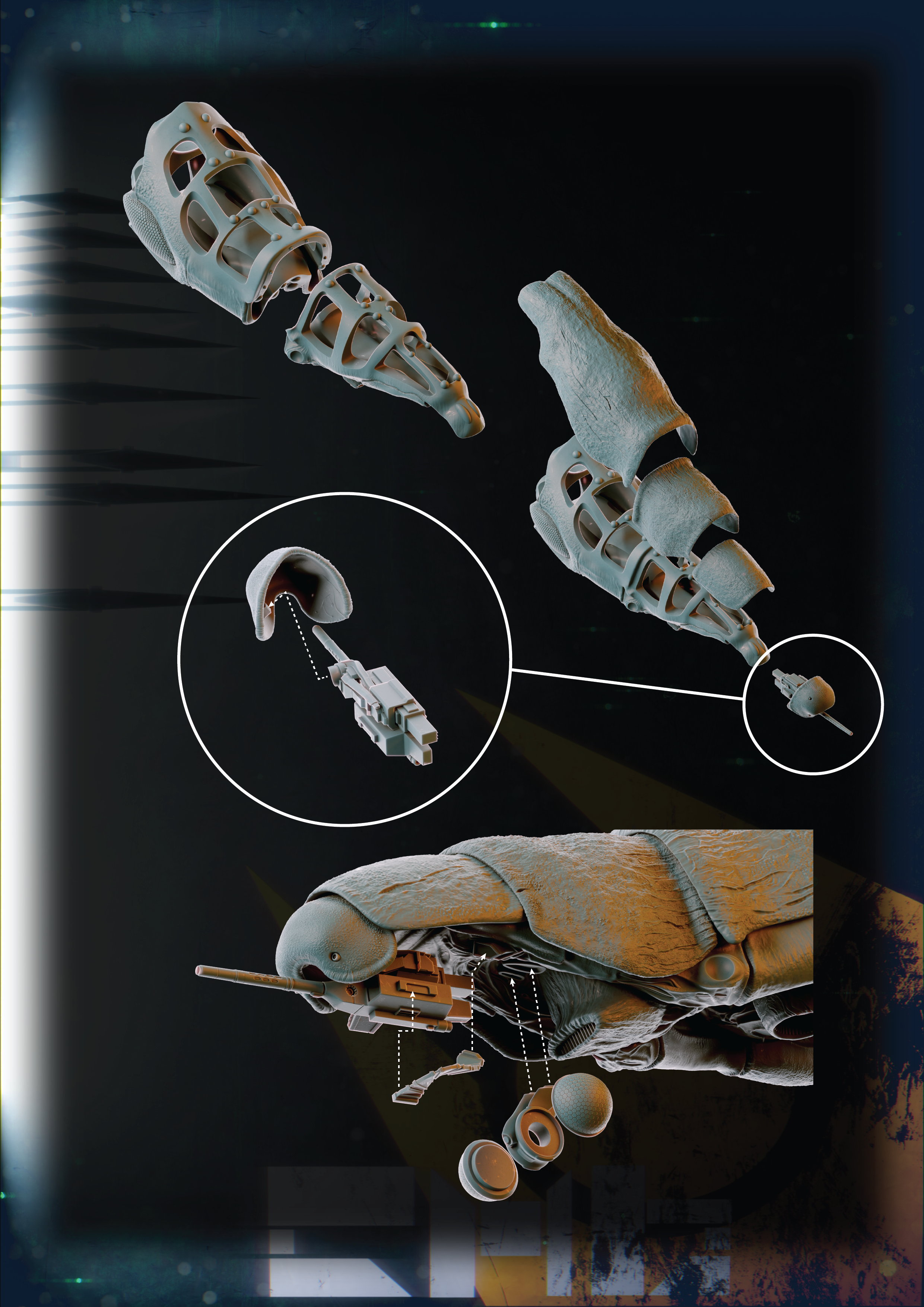 HλLF-LIFE2 - Combine`s gunship (1\35 3d printable scale mod… — Изображение №30 — Иллюстрация, 3D на Dprofile