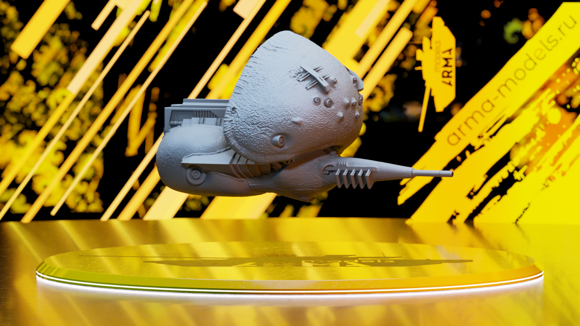 HλLF-LIFE2 - Combine`s gunship (1\35 3d printable scale mod… — Изображение №17 — Иллюстрация, 3D на Dprofile
