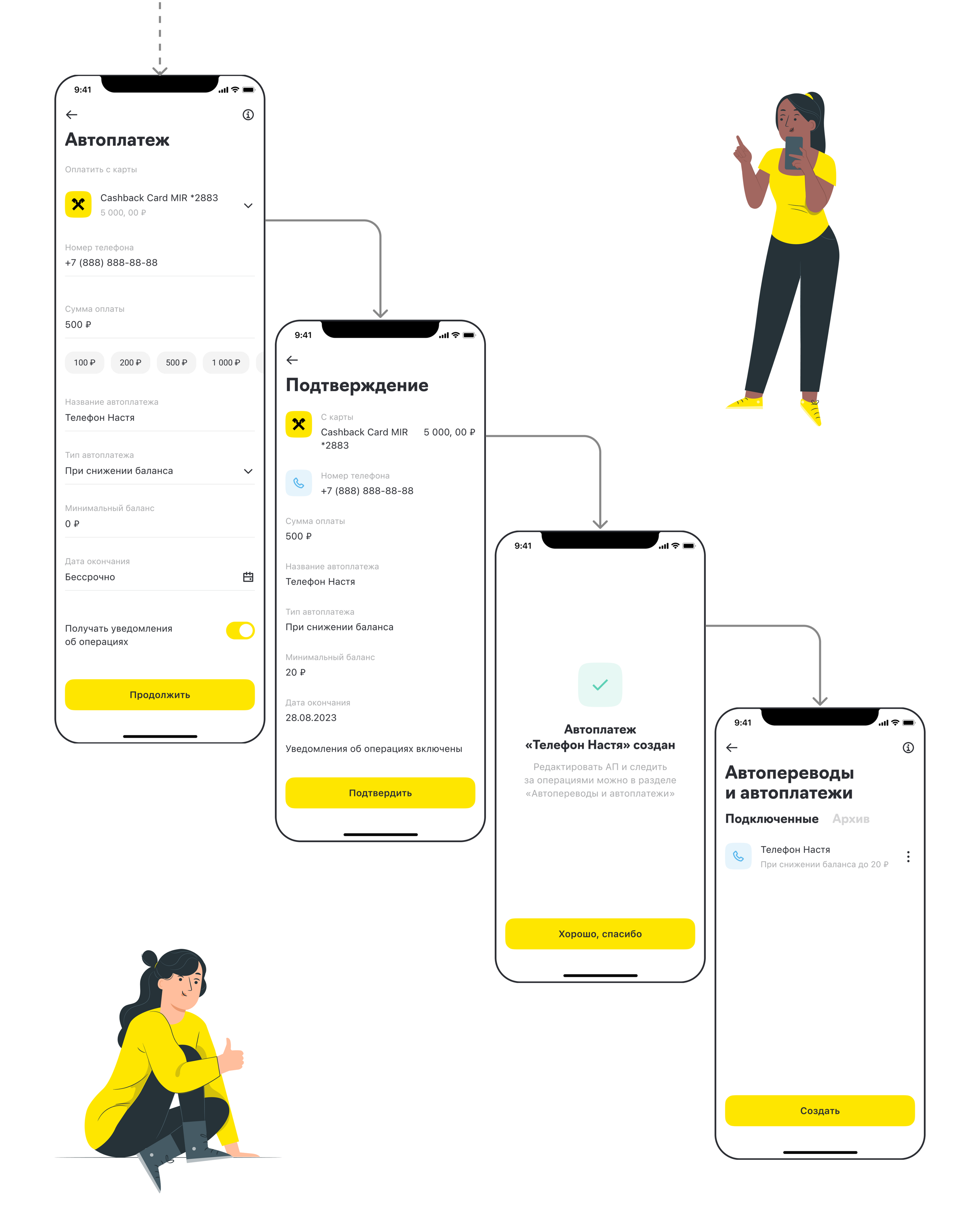 Raiffeisen bank | Autopayments | Mobile app — Изображение №13 — Интерфейсы на Dprofile