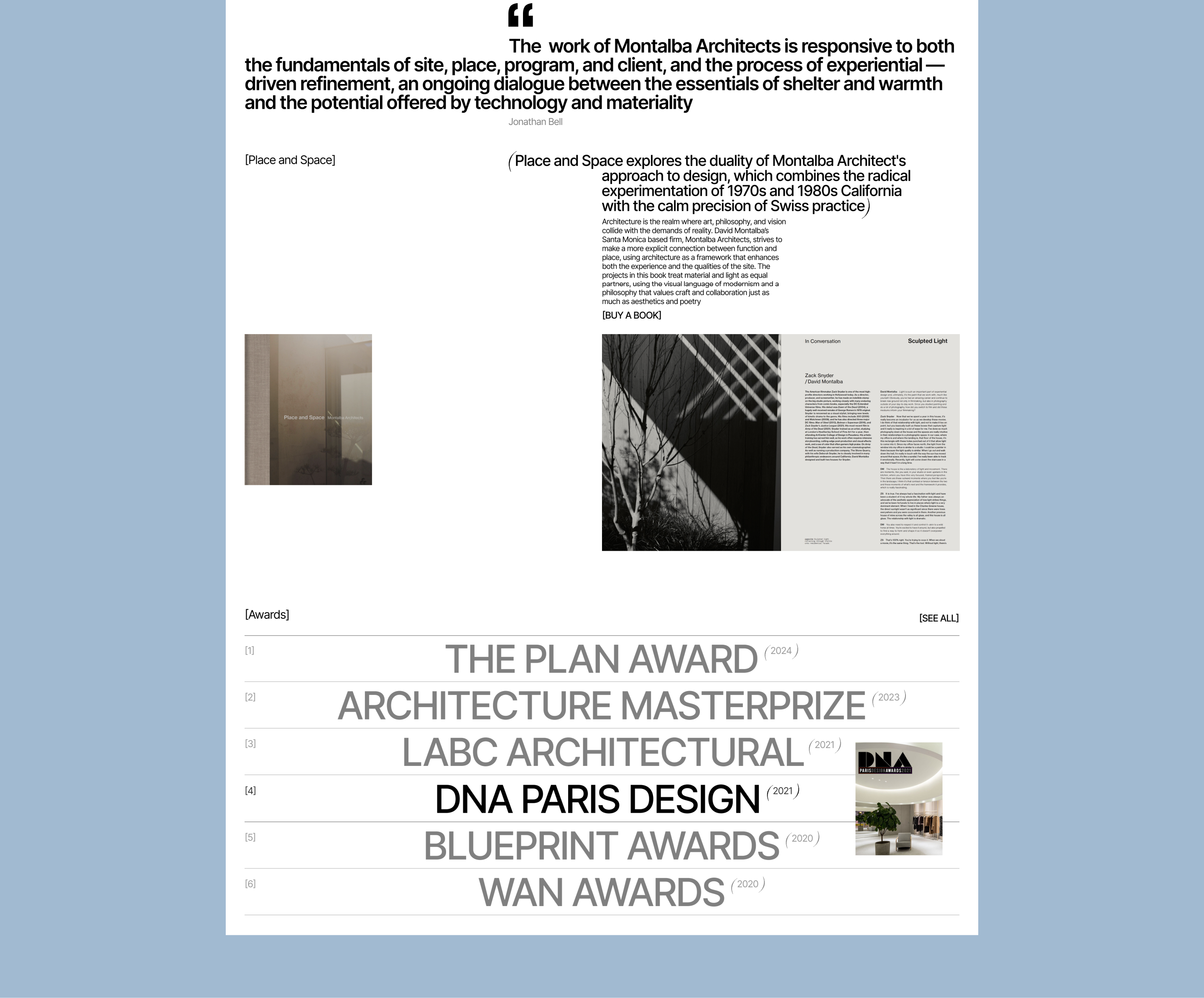 Montalba Architects_redesign of the corporate website — Изображение №5 — Интерфейсы, Анимация на Dprofile