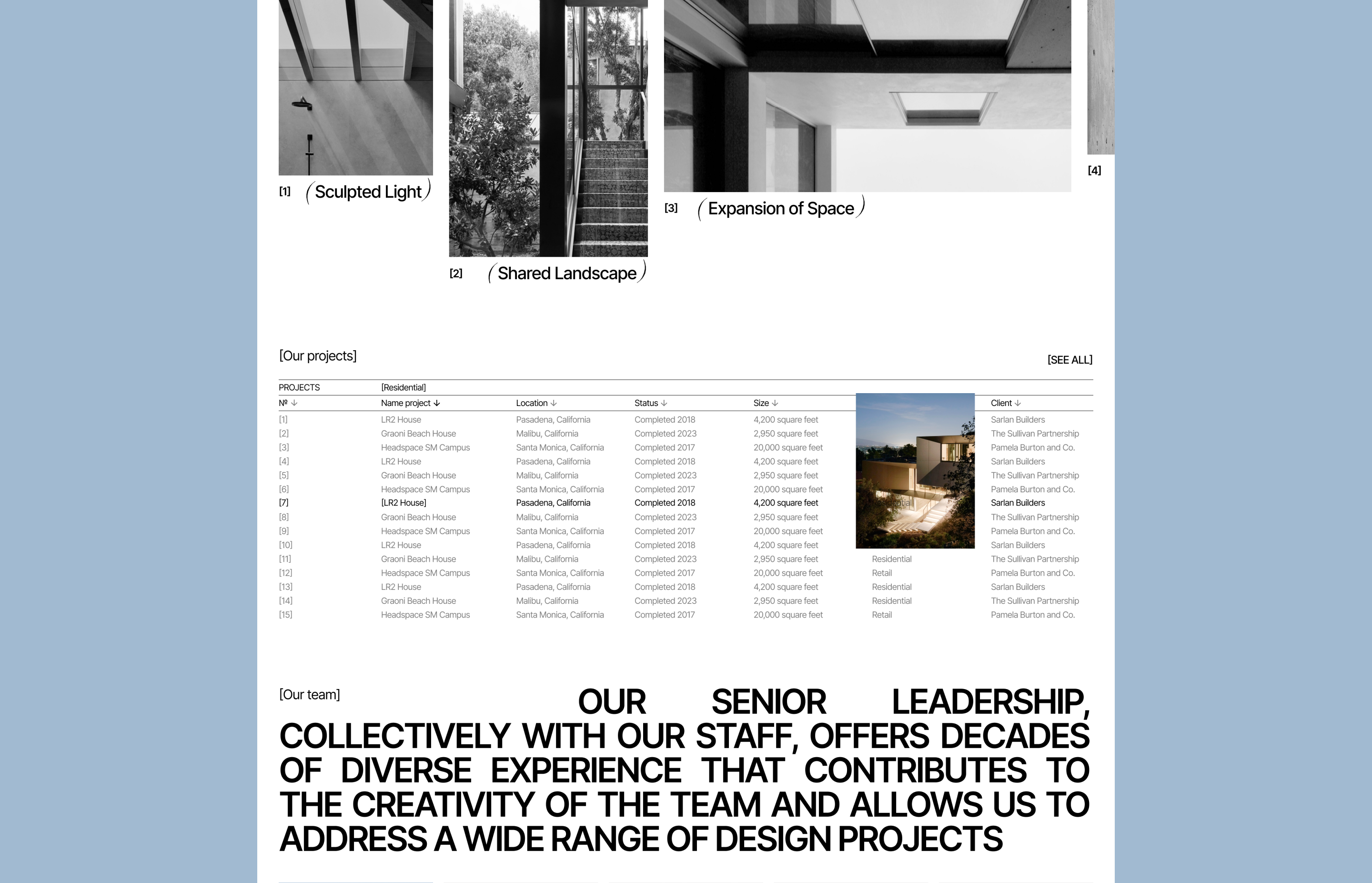 Montalba Architects_redesign of the corporate website — Изображение №4 — Интерфейсы, Анимация на Dprofile