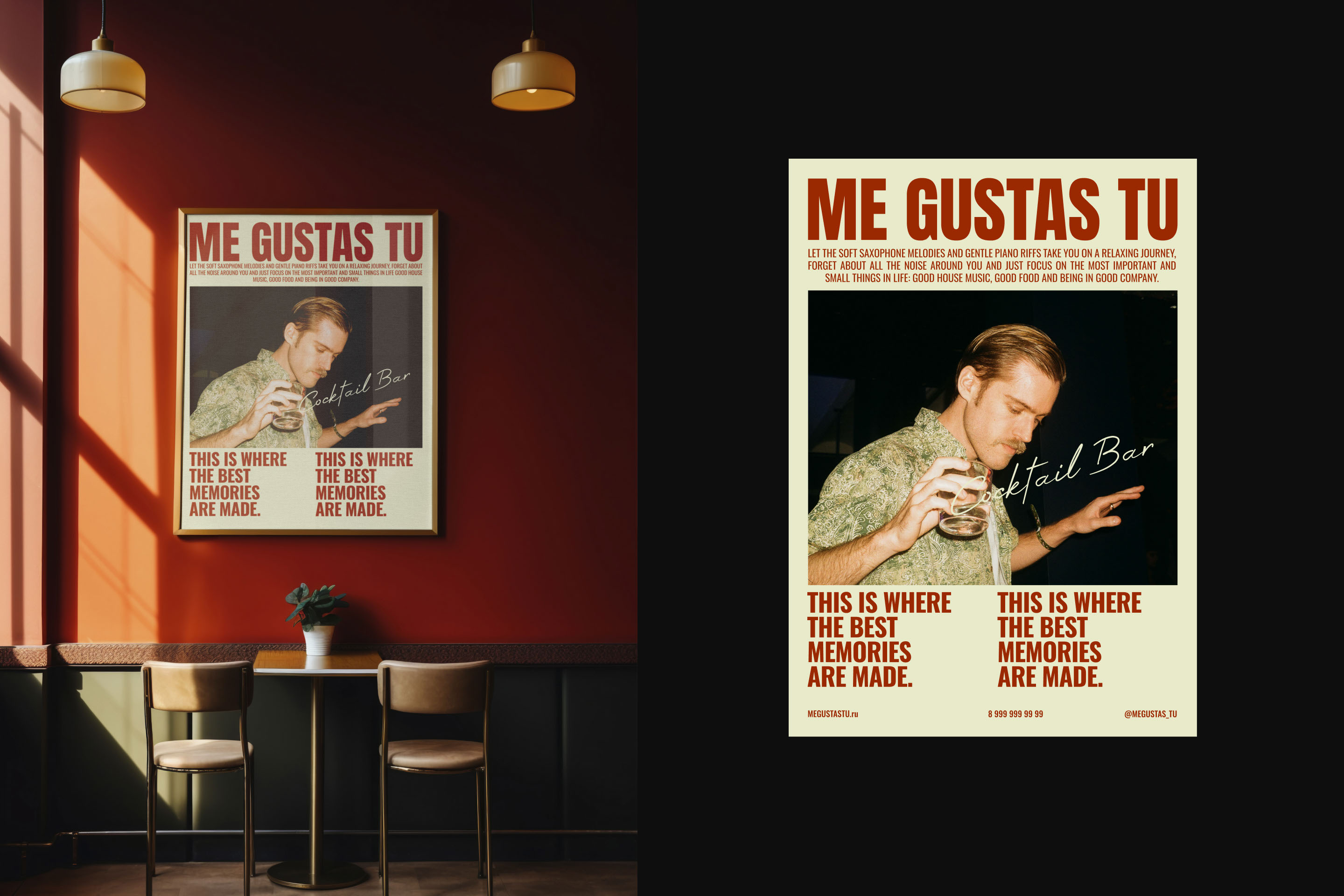 ME GUSTAS TU / COCKTAIL BAR — Изображение №19 — Брендинг, Графика на Dprofile