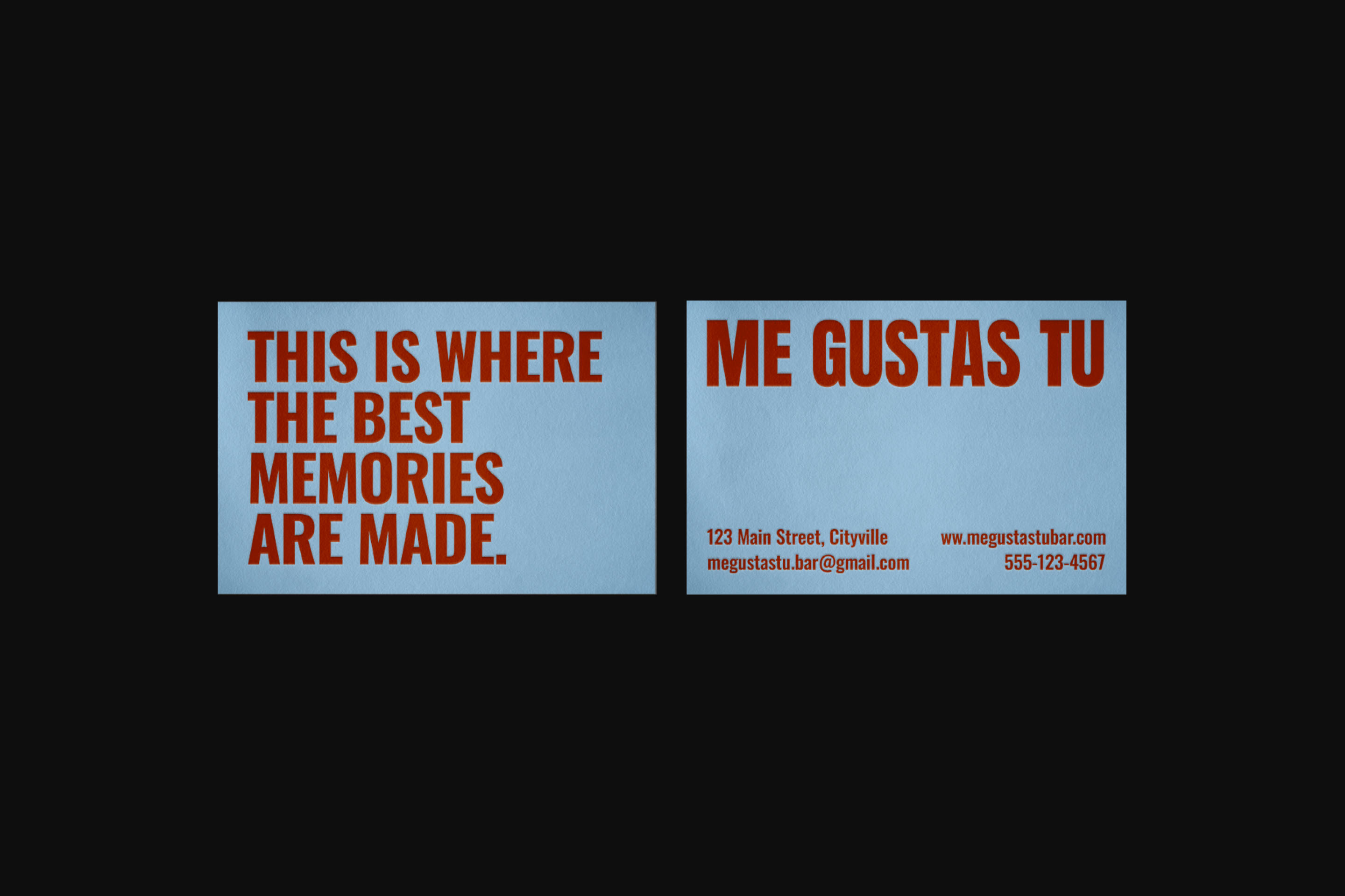 ME GUSTAS TU / COCKTAIL BAR — Изображение №6 — Брендинг, Графика на Dprofile