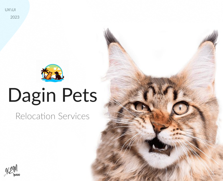 Dagin Pets Relocation Services Landing Page — Интерфейсы, Брендинг на Dprofile