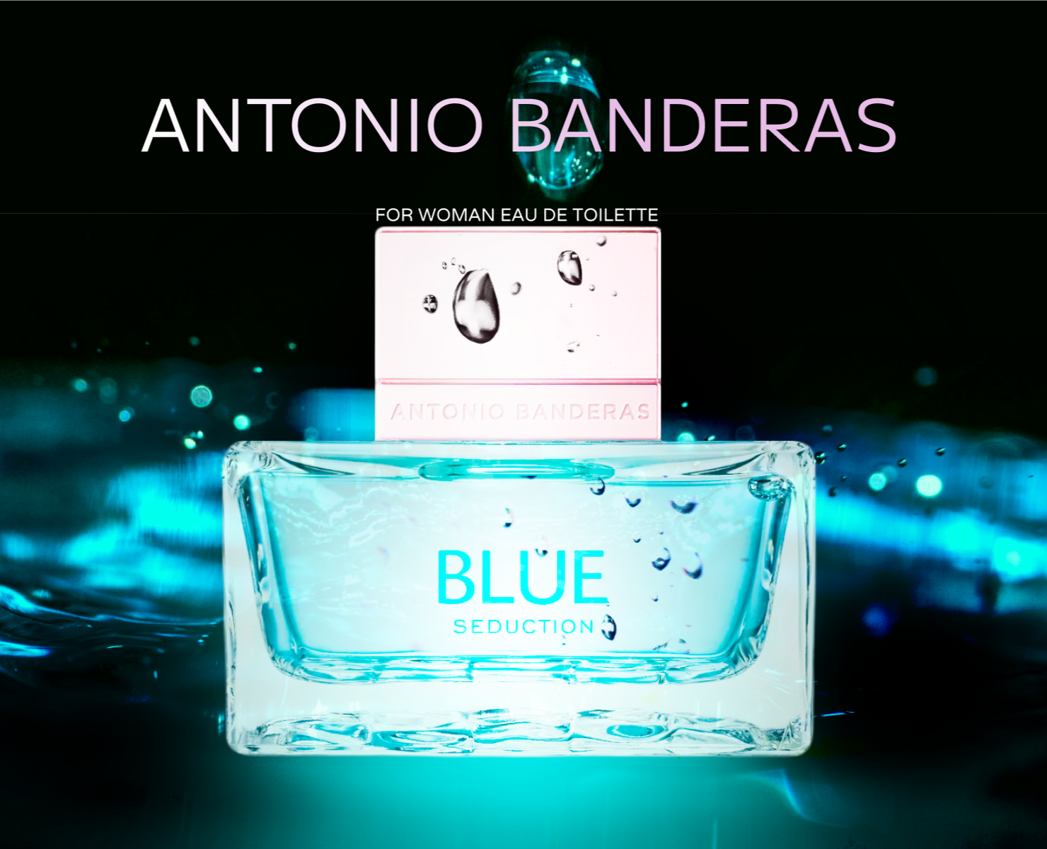Landing. Antonio Banderas Blue Seduction Parfum. — Интерфейсы, Маркетинг на Dprofile