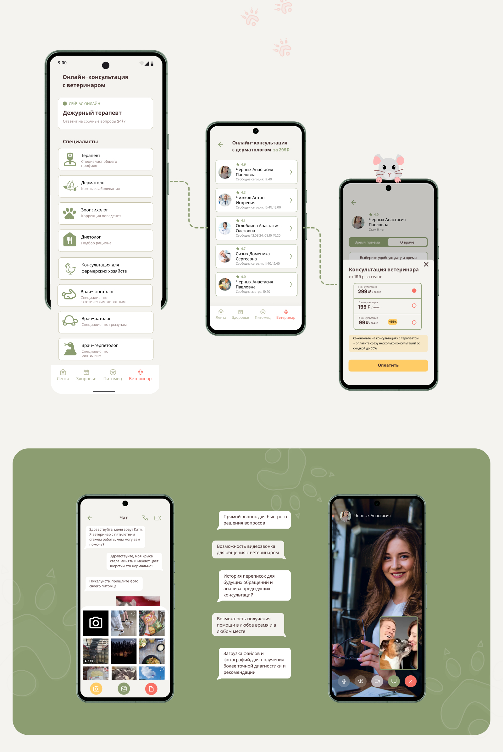 Мобильное приложение Pet care | mobile app — Изображение №4 — Интерфейсы на Dprofile