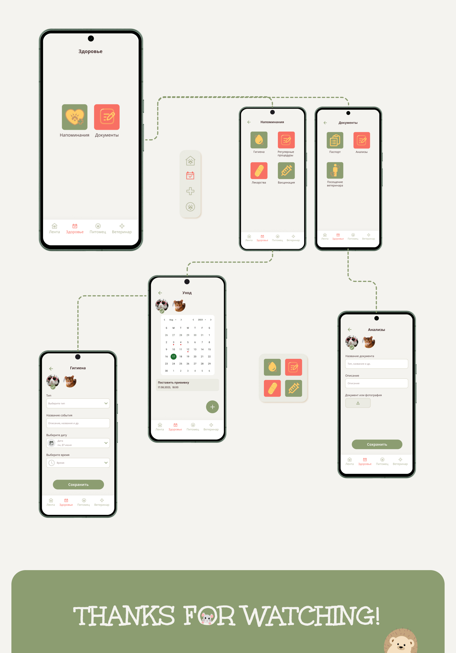 Мобильное приложение Pet care | mobile app — Изображение №5 — Интерфейсы на Dprofile