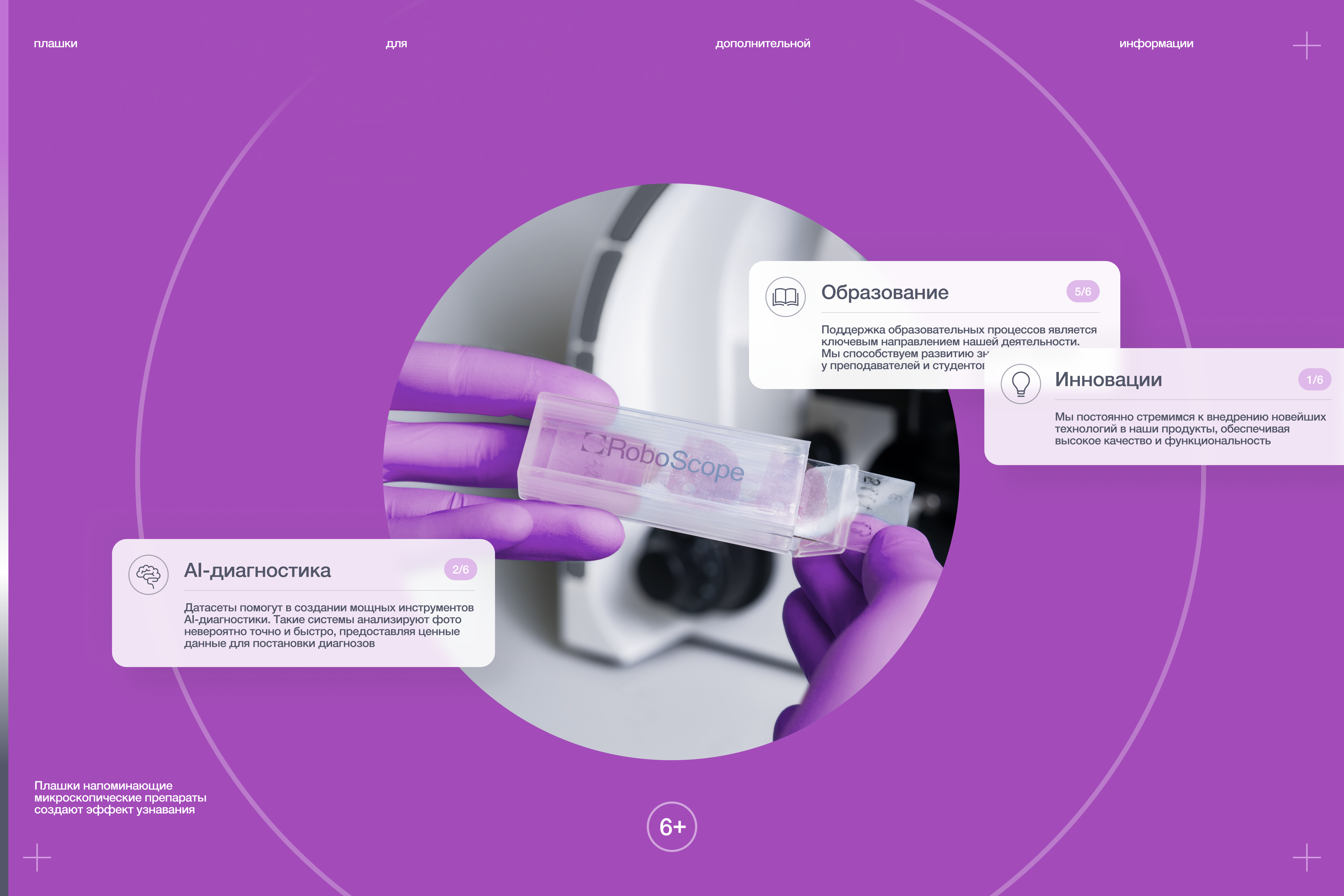 RoboScope.Vision | Микроскопия | Сайт | UI/UX — Изображение №4 — Интерфейсы, Анимация на Dprofile