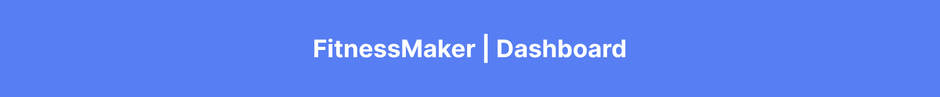 FitnessMaker | UI/UX | Dashboard — Изображение №1 — Интерфейсы на Dprofile