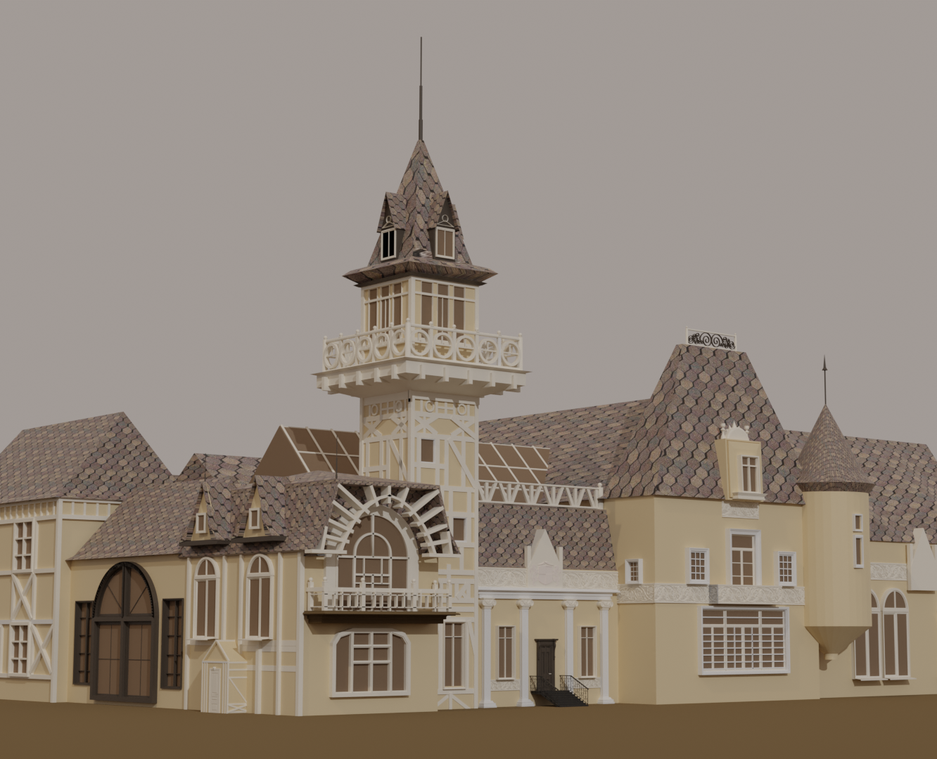 3d model - Kleinmichel Mansion — 3D, Анимация на Dprofile
