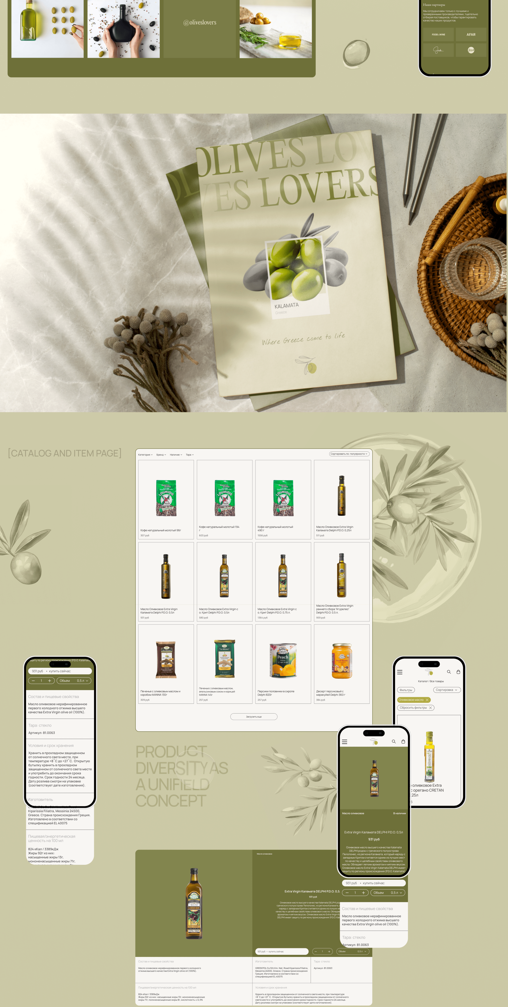 Olive's Lovers - E-commerce — Изображение №2 — Интерфейсы, Анимация на Dprofile