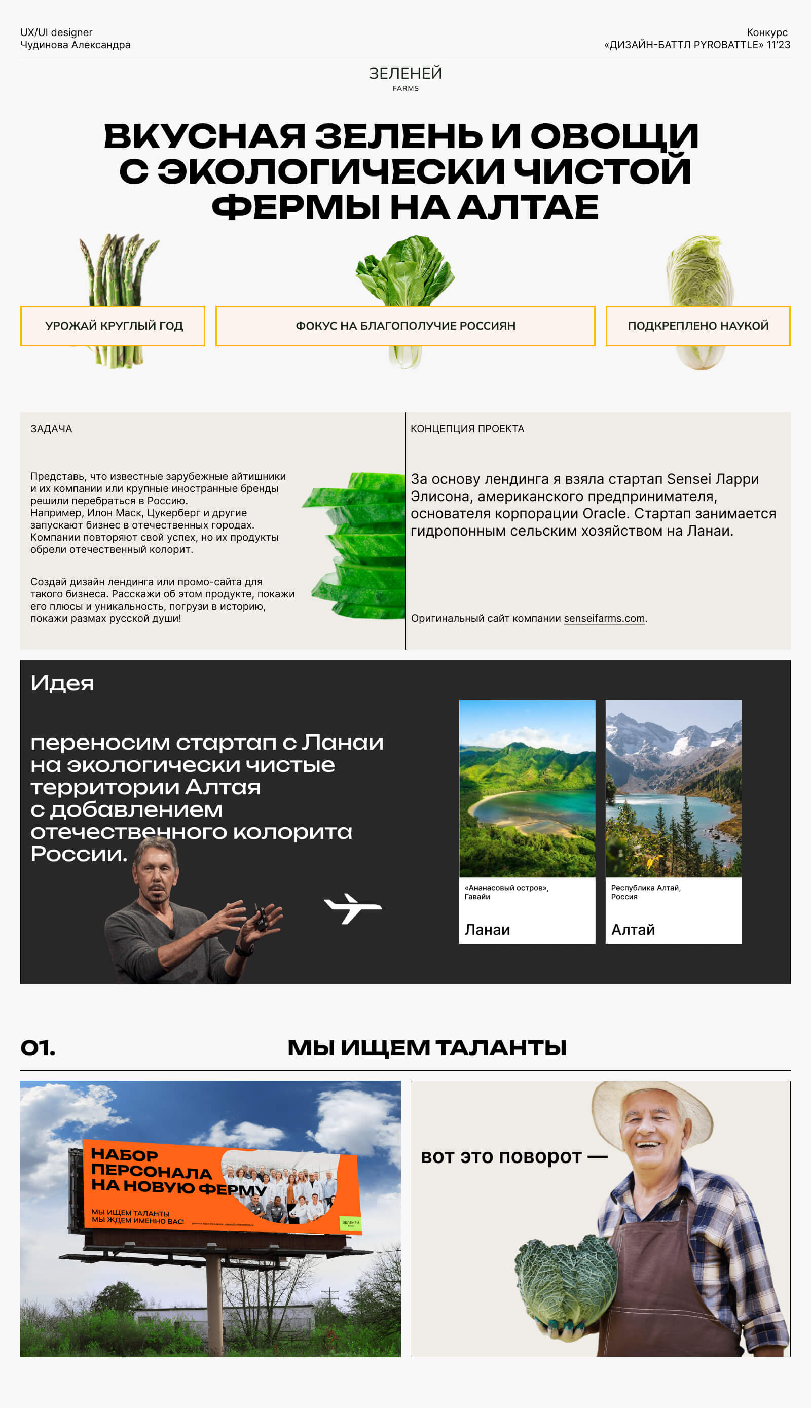 ЗЕЛЕНЕЙ FARMS | PYROBATTLE — Изображение №1 — Интерфейсы на Dprofile