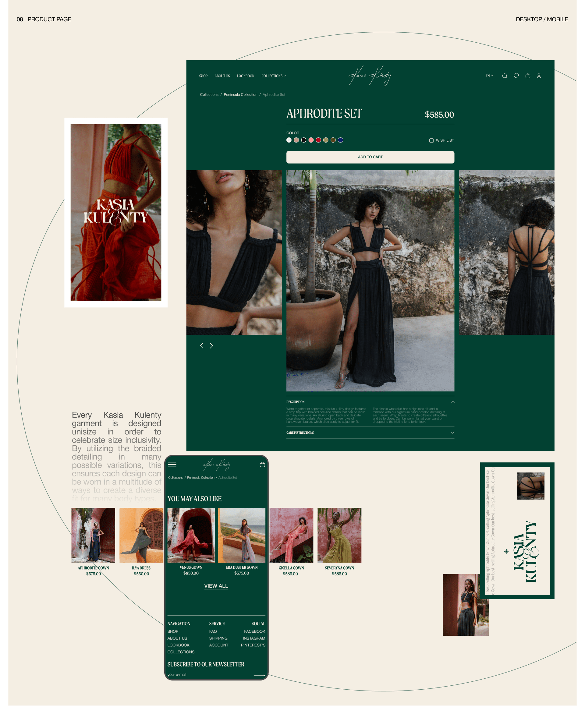 KASIA KULENTY | E-commerce redesign — Изображение №8 — Интерфейсы, Брендинг на Dprofile