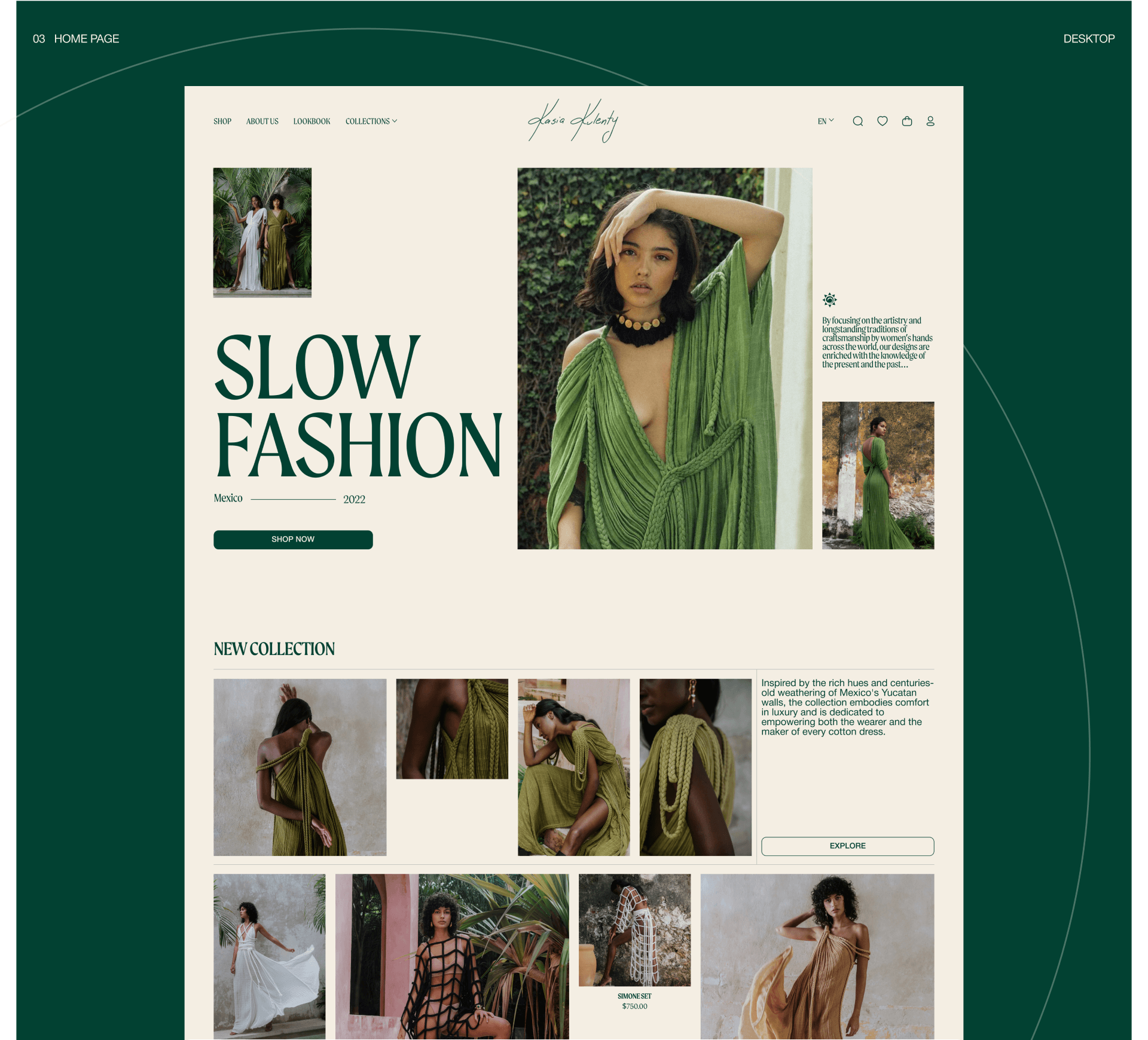 KASIA KULENTY | E-commerce redesign — Изображение №3 — Интерфейсы, Брендинг на Dprofile