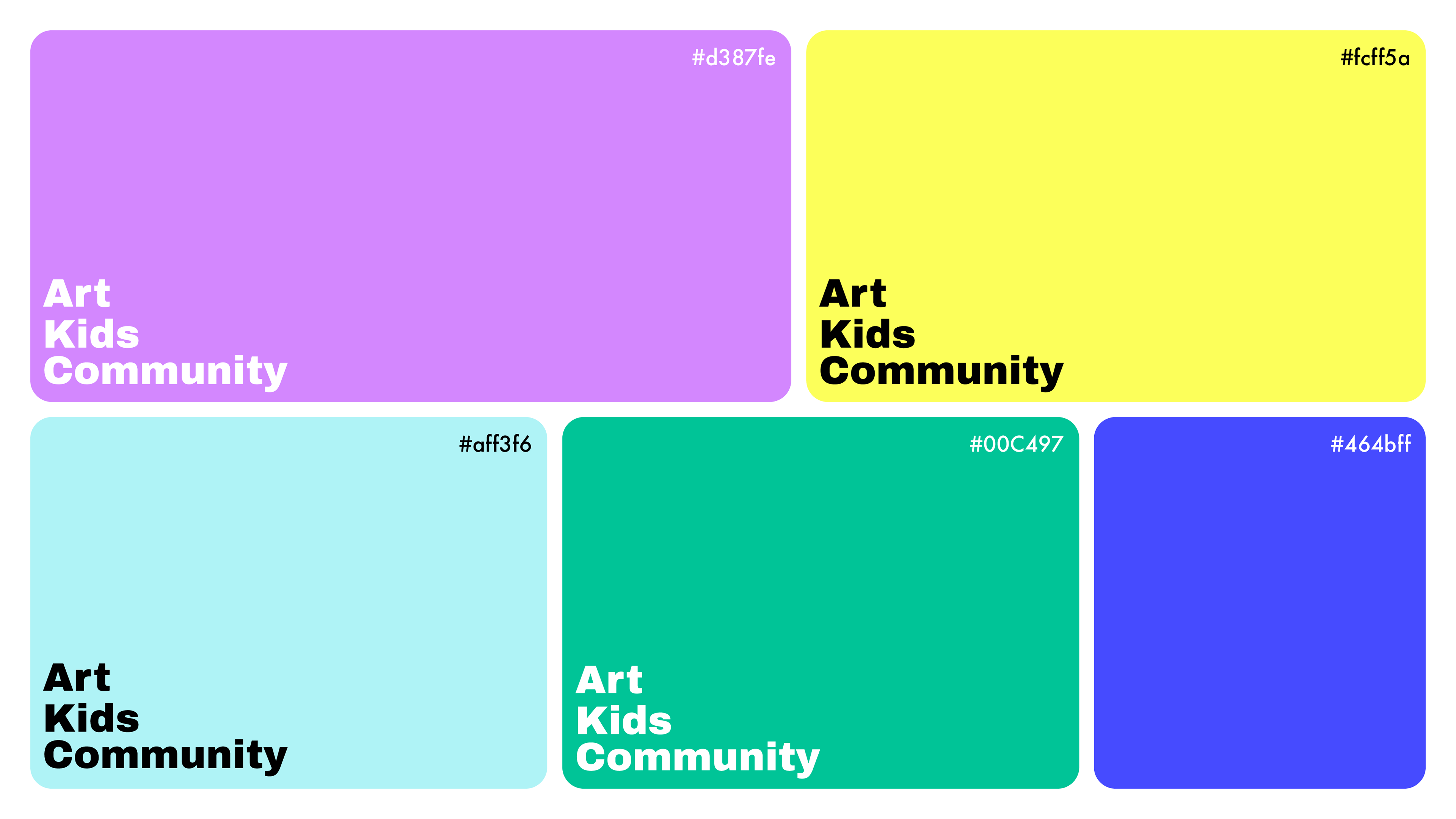 Art Kids Community — Фирменный стиль и дизайн сайт — Изображение №6 — Брендинг, 3D на Dprofile