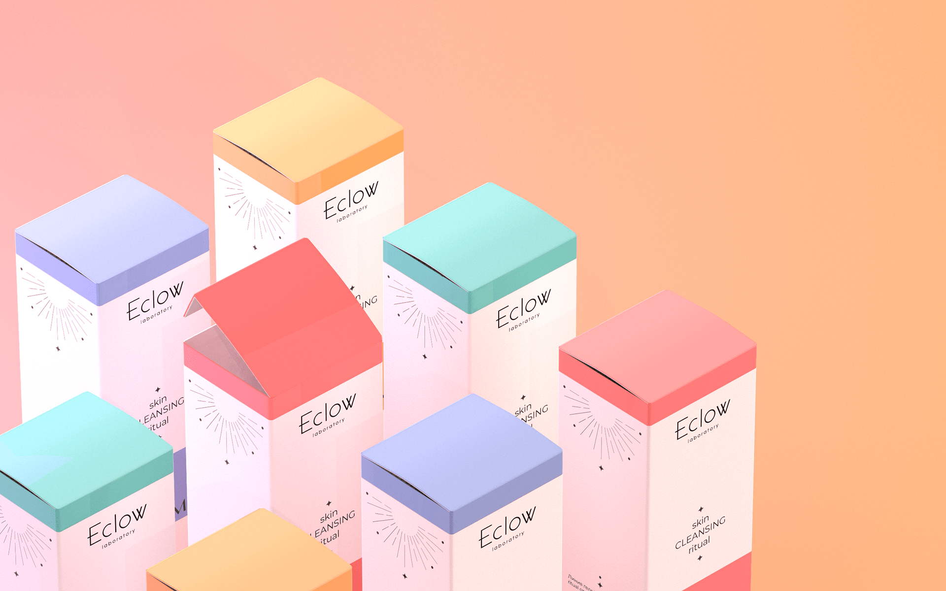 Eclow laboratory. Care cosmetics. Packaging. Packaging — Изображение №19 — Брендинг на Dprofile