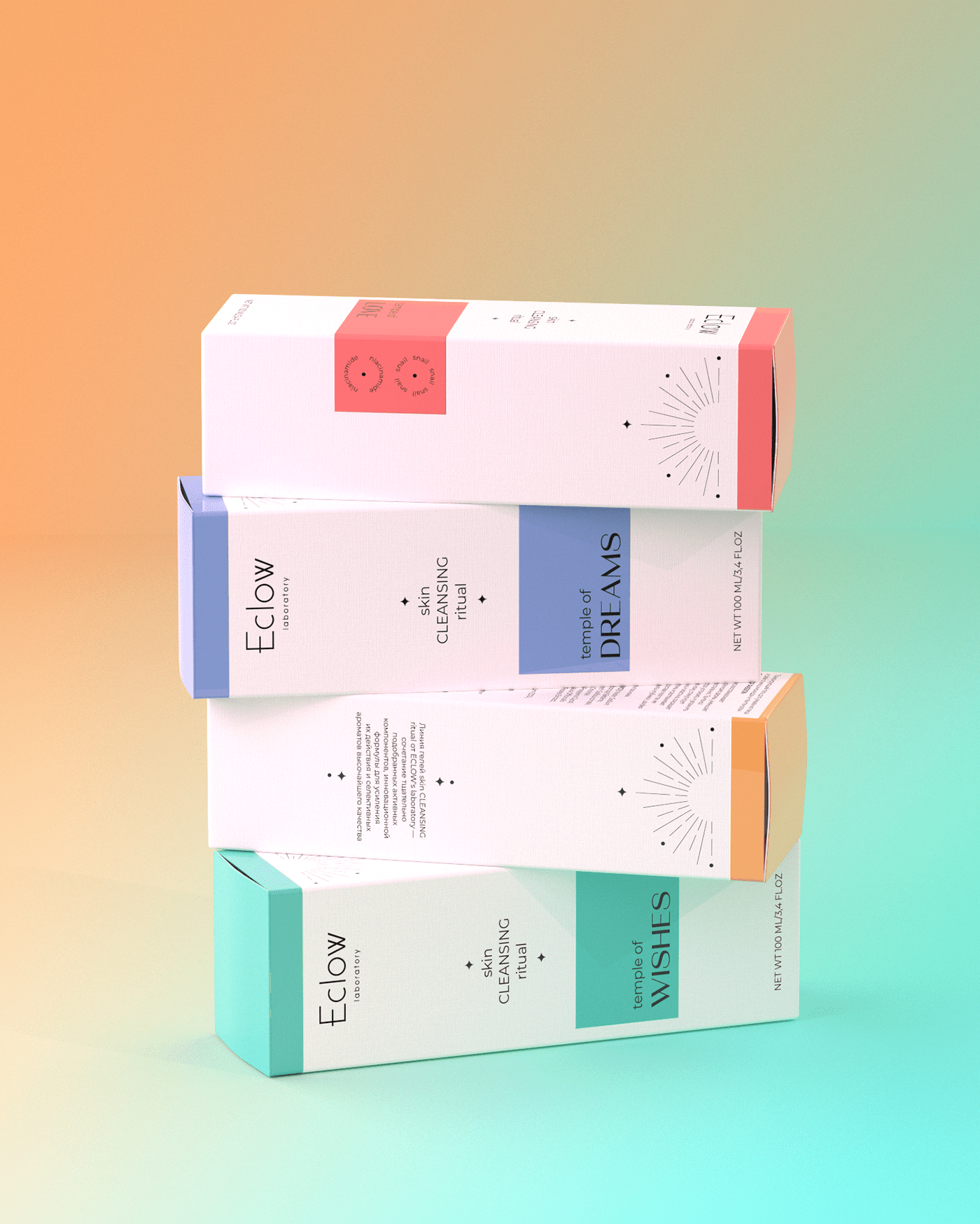 Eclow laboratory. Care cosmetics. Packaging. Packaging — Изображение №11 — Брендинг на Dprofile