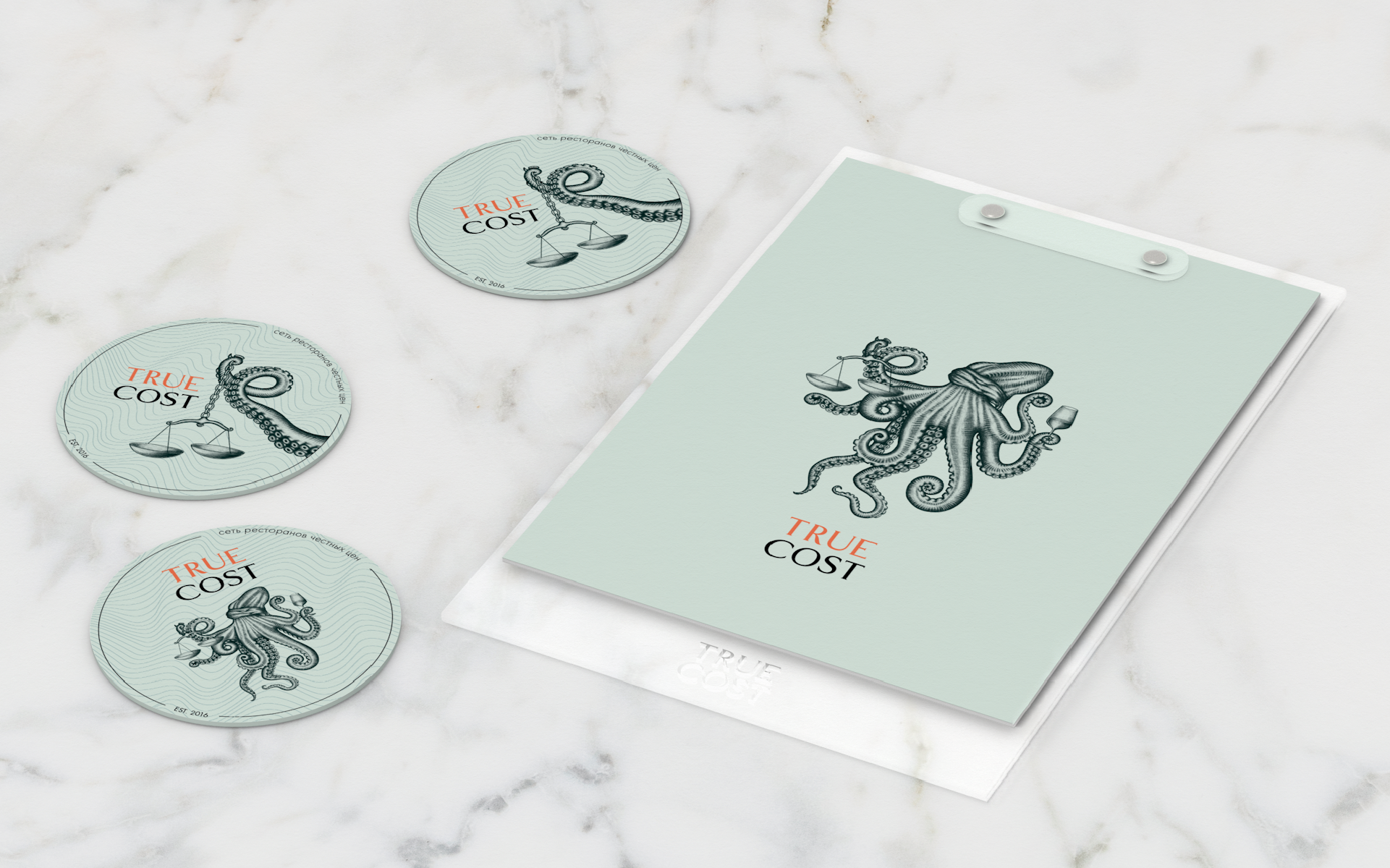 TrueCost ― Restaurant brand identity — Изображение №3 — Брендинг, Иллюстрация на Dprofile