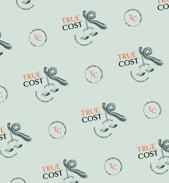 TrueCost ― Restaurant brand identity — Изображение №10 — Брендинг, Иллюстрация на Dprofile