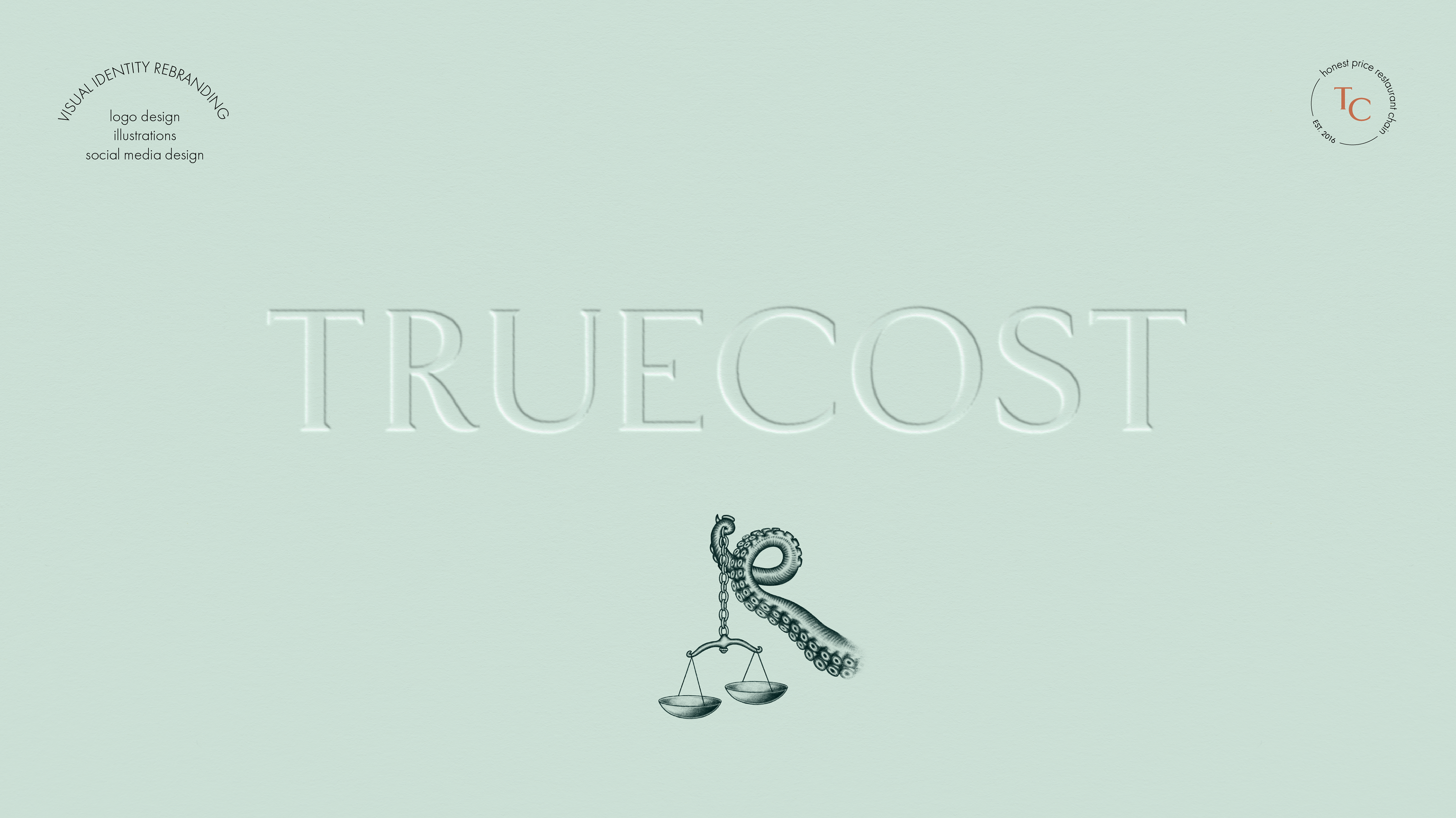 TrueCost ― Restaurant brand identity — Изображение №1 — Брендинг, Иллюстрация на Dprofile