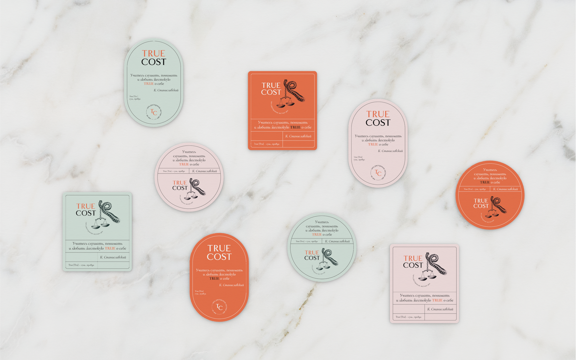 TrueCost ― Restaurant brand identity — Изображение №14 — Брендинг, Иллюстрация на Dprofile