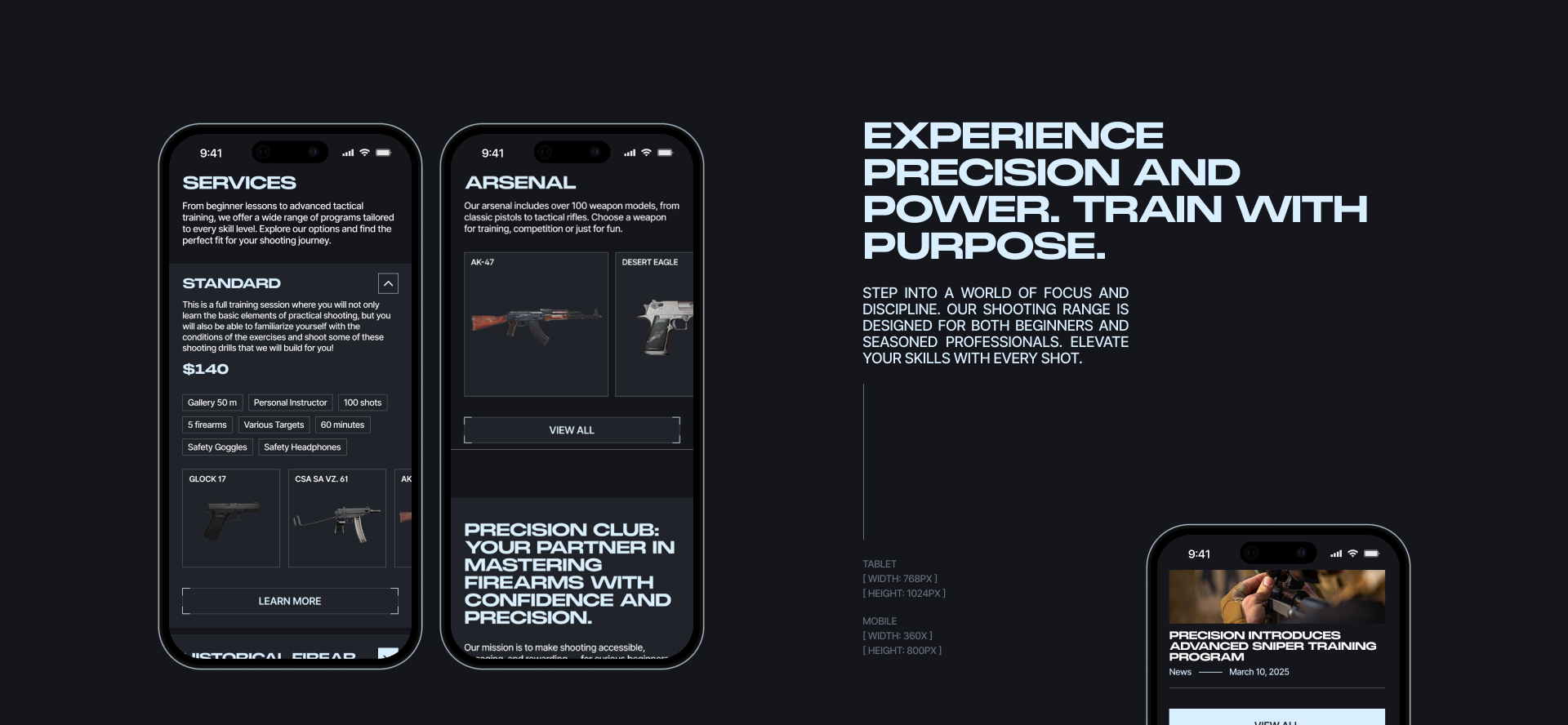 PRECISION [Corporate Website] — Изображение №4 — Интерфейсы на Dprofile