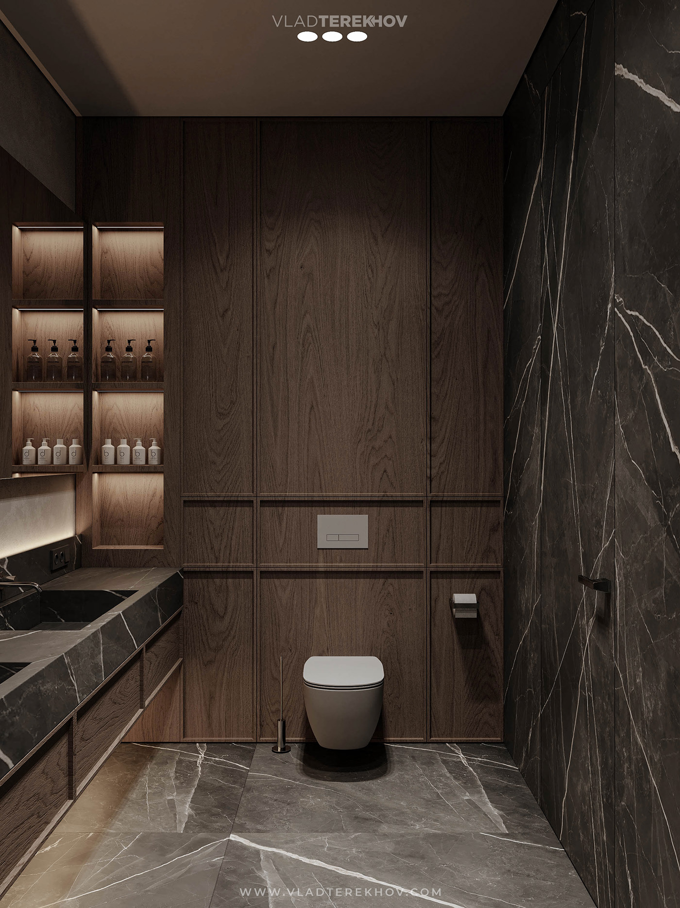 DARK AESTHETIC BATHROOM — Изображение №3 — 3D на Dprofile