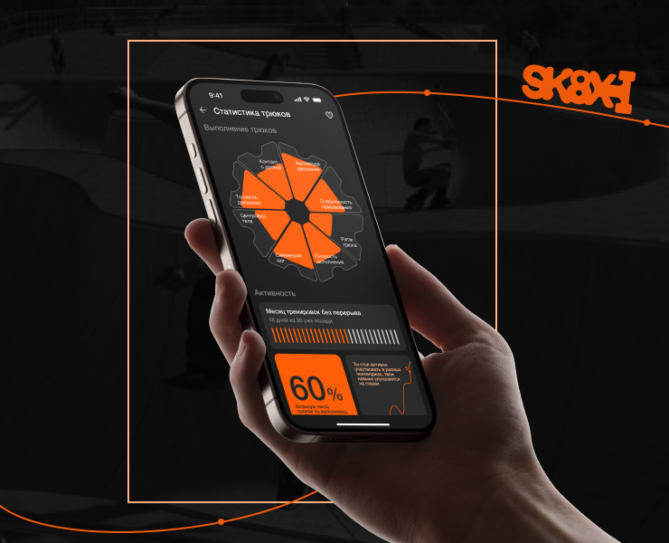 SK8X | Мобильное приложение для скейтеров на Dprofile