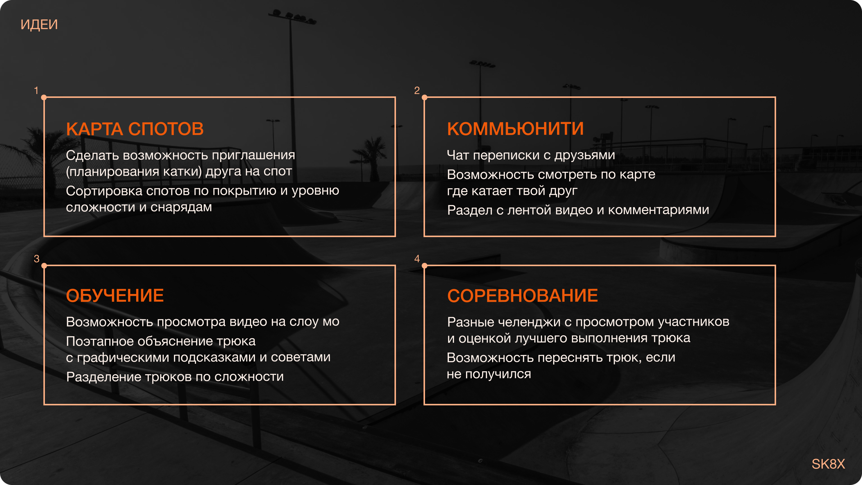 SK8X | Мобильное приложение для скейтеров — Изображение №7 — Интерфейсы на Dprofile
