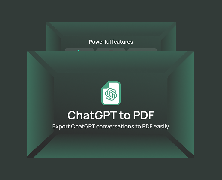 Баннеры и обложка для расширения СhatGPT to PDF на Dprofile