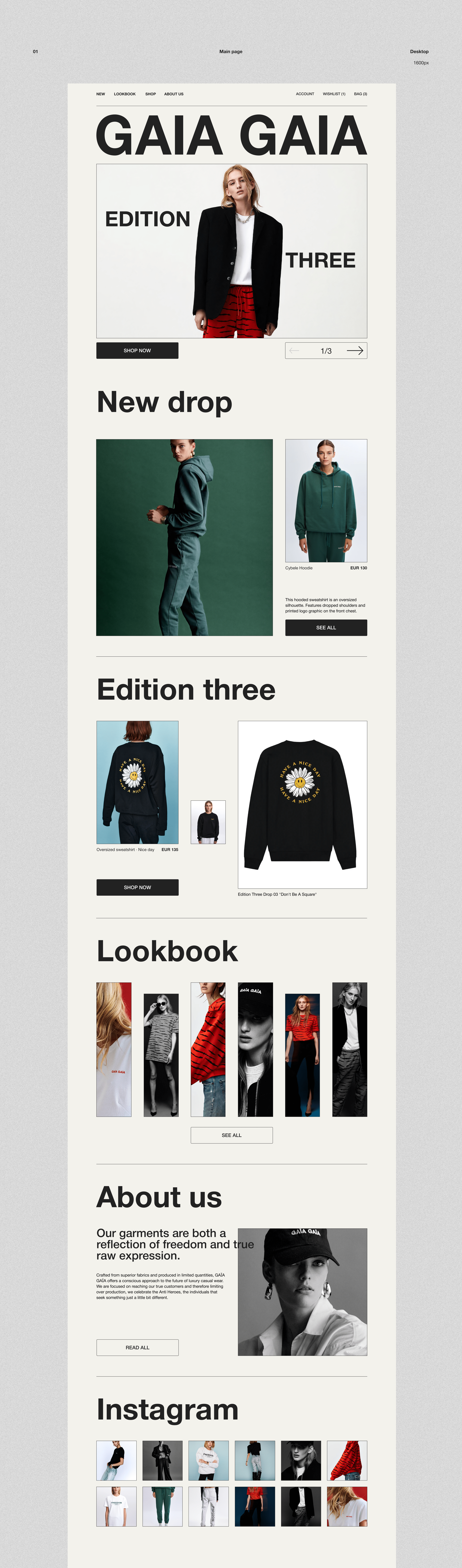 GAIA GAIA - ecommerce redesign — Изображение №3 — Интерфейсы на Dprofile
