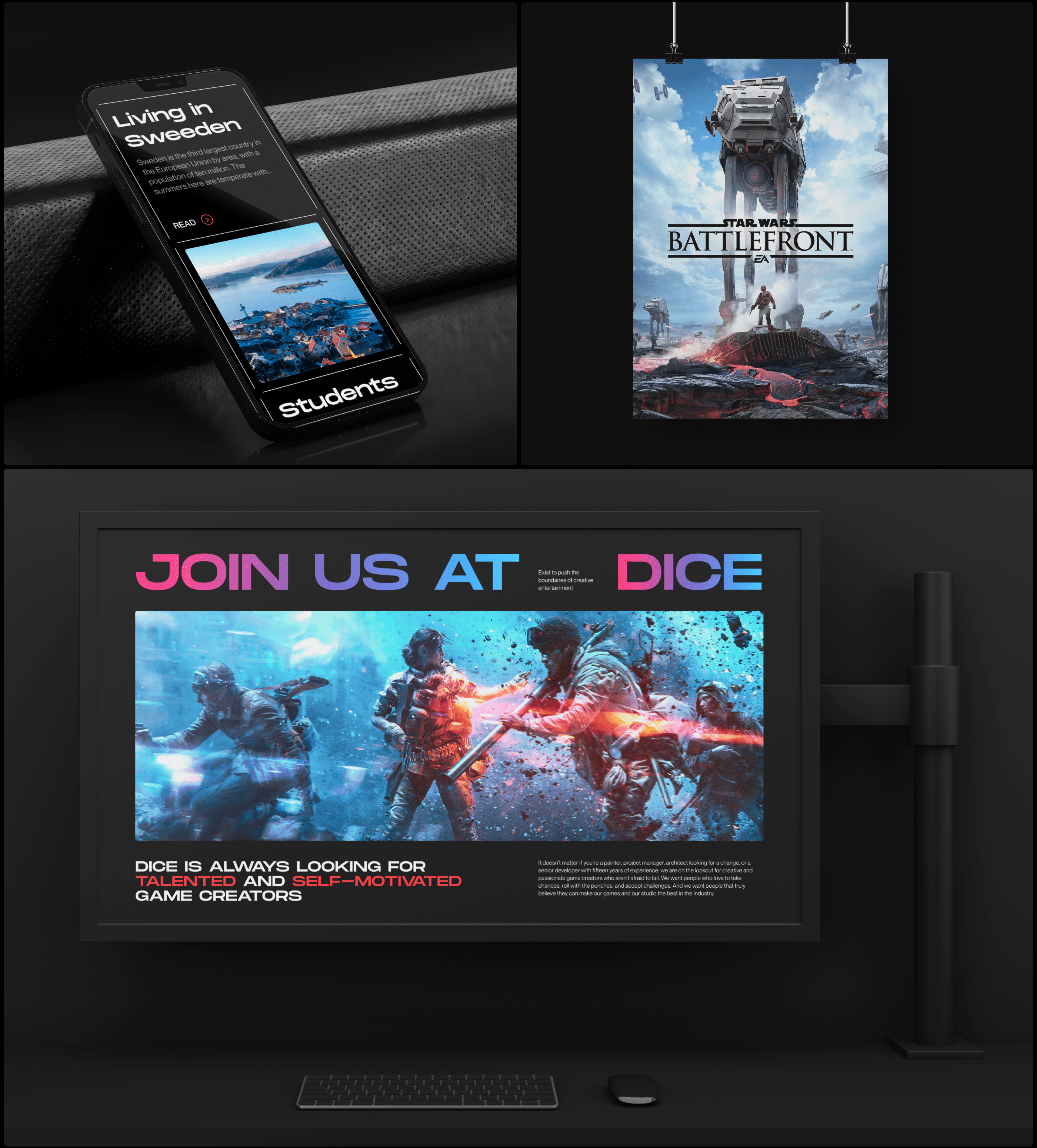 DICE | Corporare website redesign — Изображение №7 — Интерфейсы на Dprofile