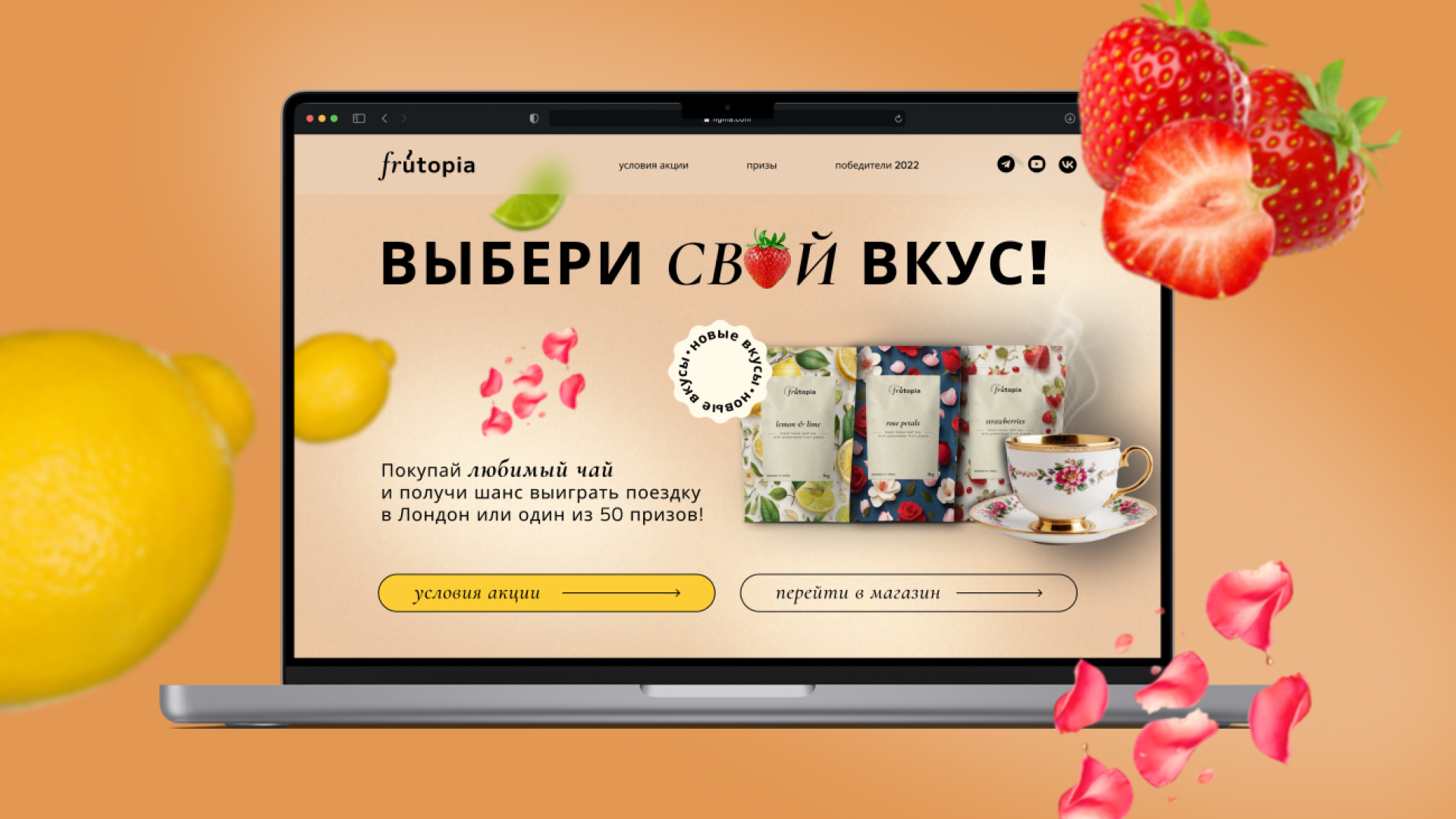 Концепт дизайна презентации фруктово-ягодного чая. — Изображение №6 — Брендинг, Графика на Dprofile