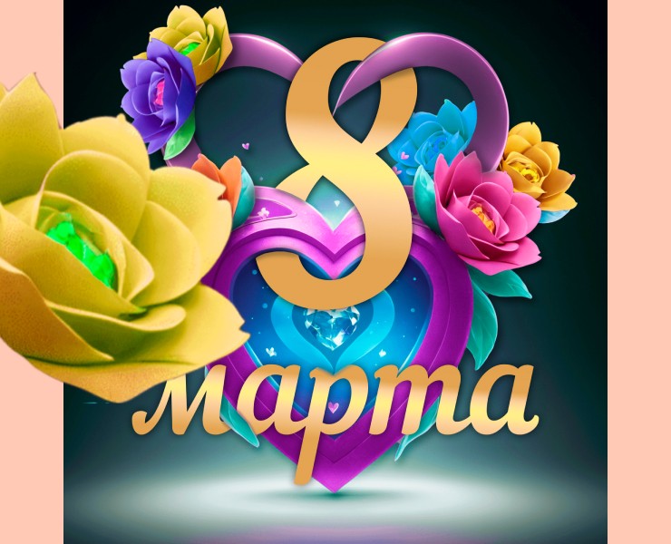 Необычная открытка к празднику 8 марта. на Dprofile