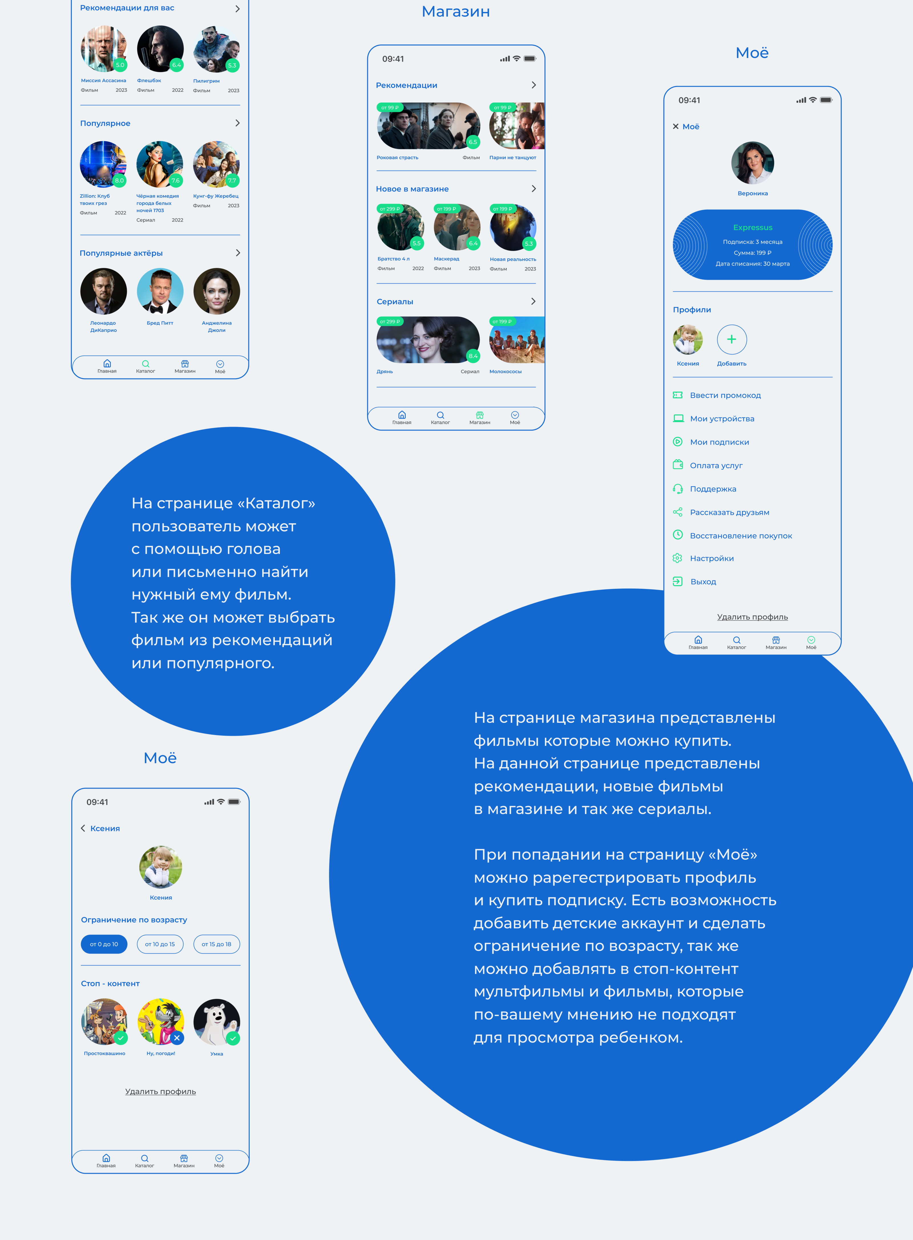 Онлайн-кинотеатр «Deep cosmo» — Изображение №5 — Маркетинг, Интерфейсы на Dprofile