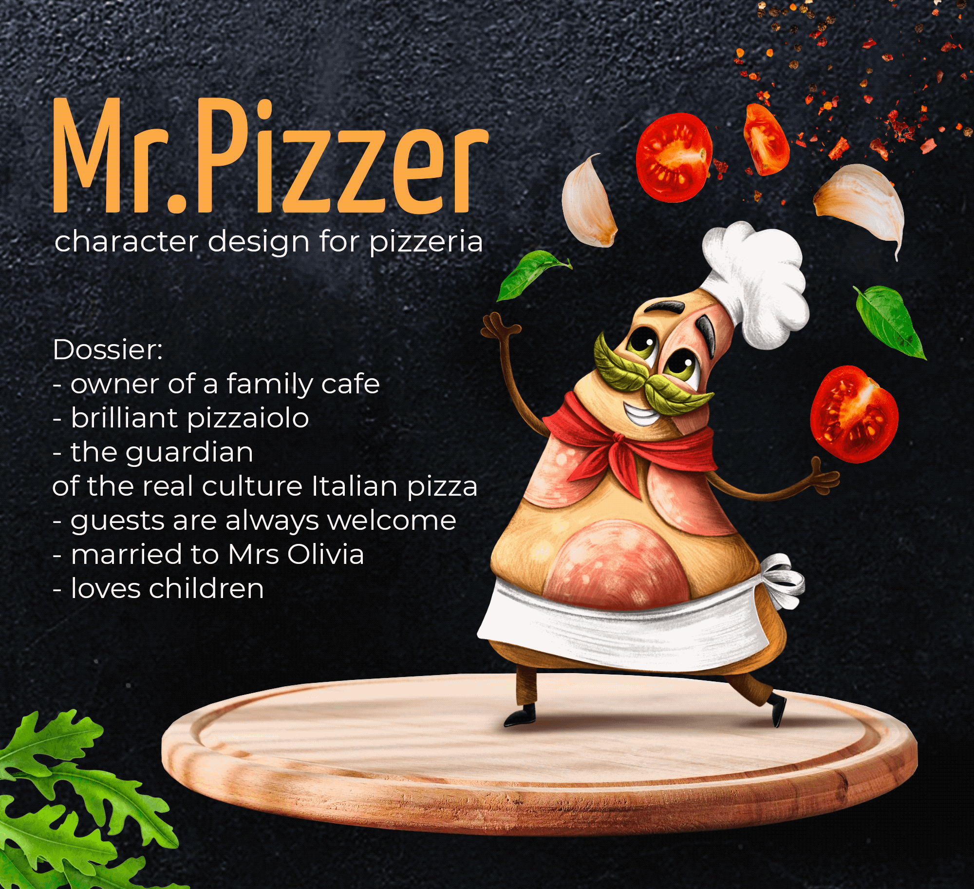 Mr. Pizzer character design — Изображение №1 — Брендинг, Иллюстрация на Dprofile