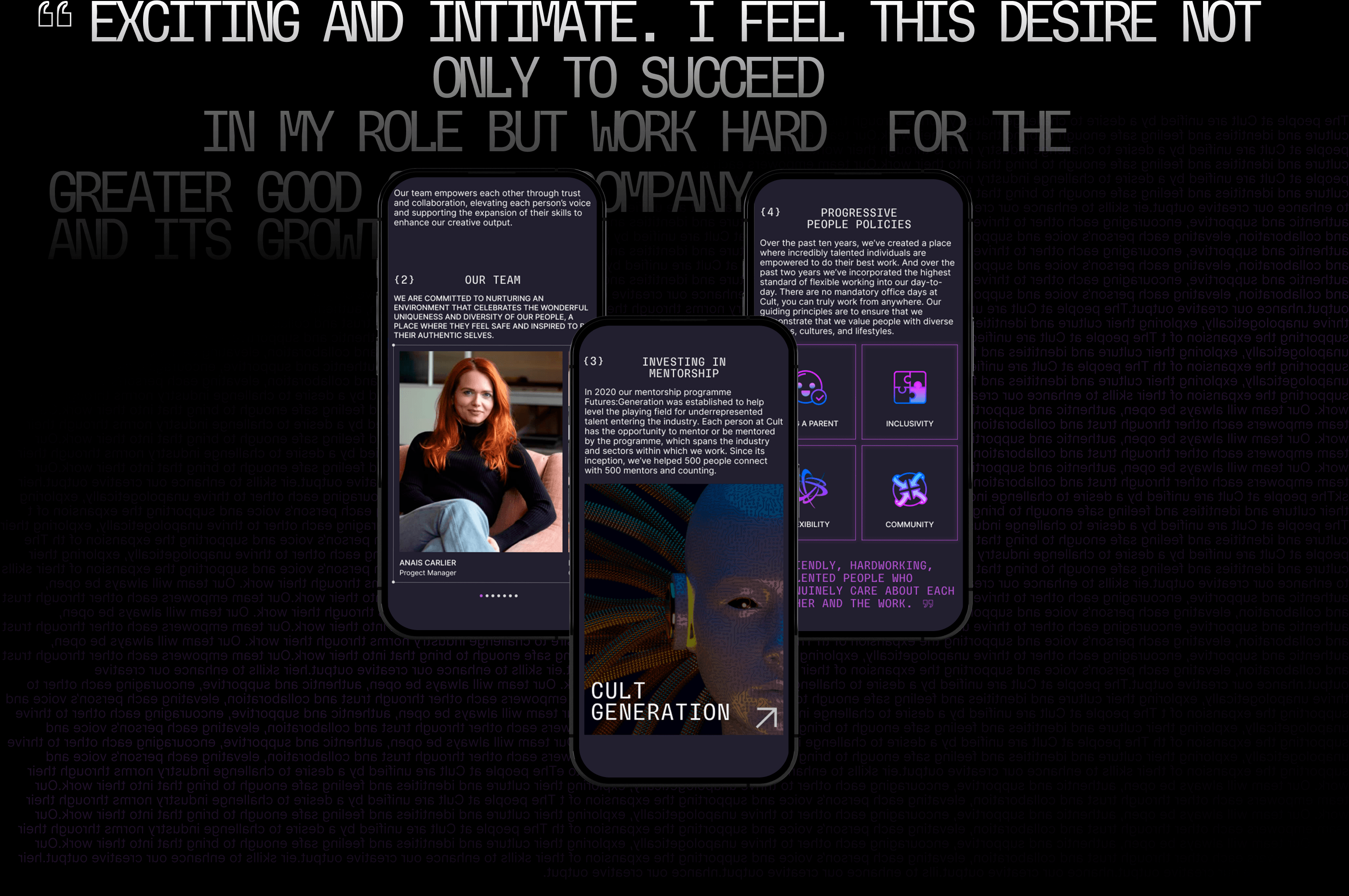 CULT-Creative Agency/Corporate website — Изображение №9 — Интерфейсы, Графика на Dprofile