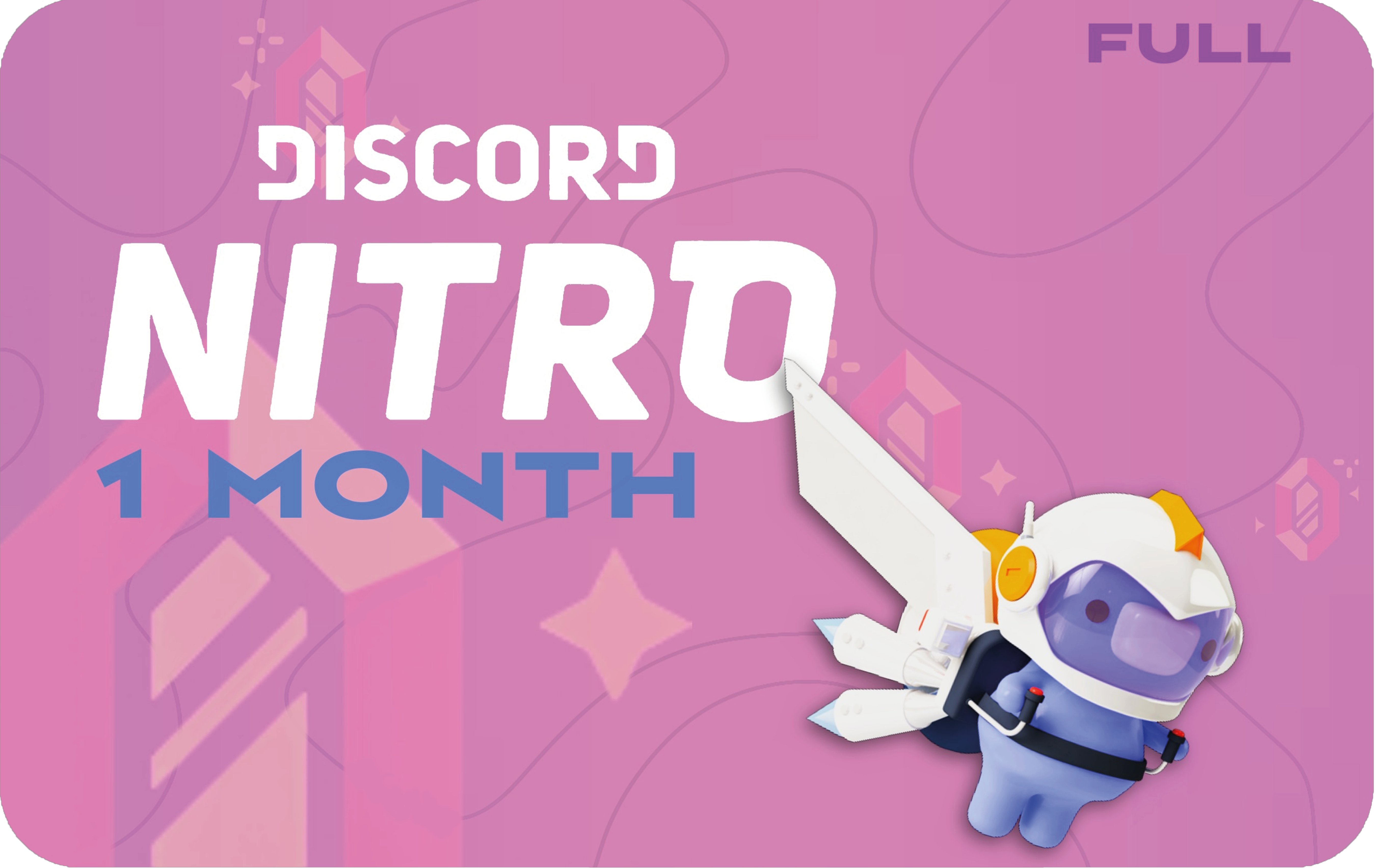 Discord nitro, ремейк карточки — Изображение №1 — Брендинг, Графика на Dprofile