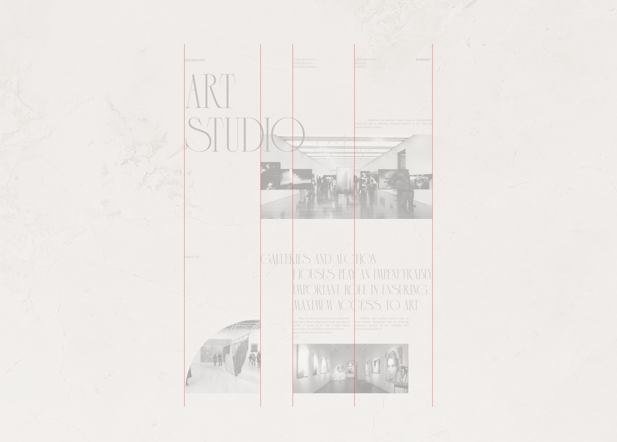 Art studio | Corporate redesign — Изображение №3 — Интерфейсы на Dprofile