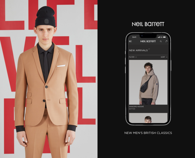 Neil Barrett | E-commerce redesign — Интерфейсы, Брендинг, Графика на Dprofile