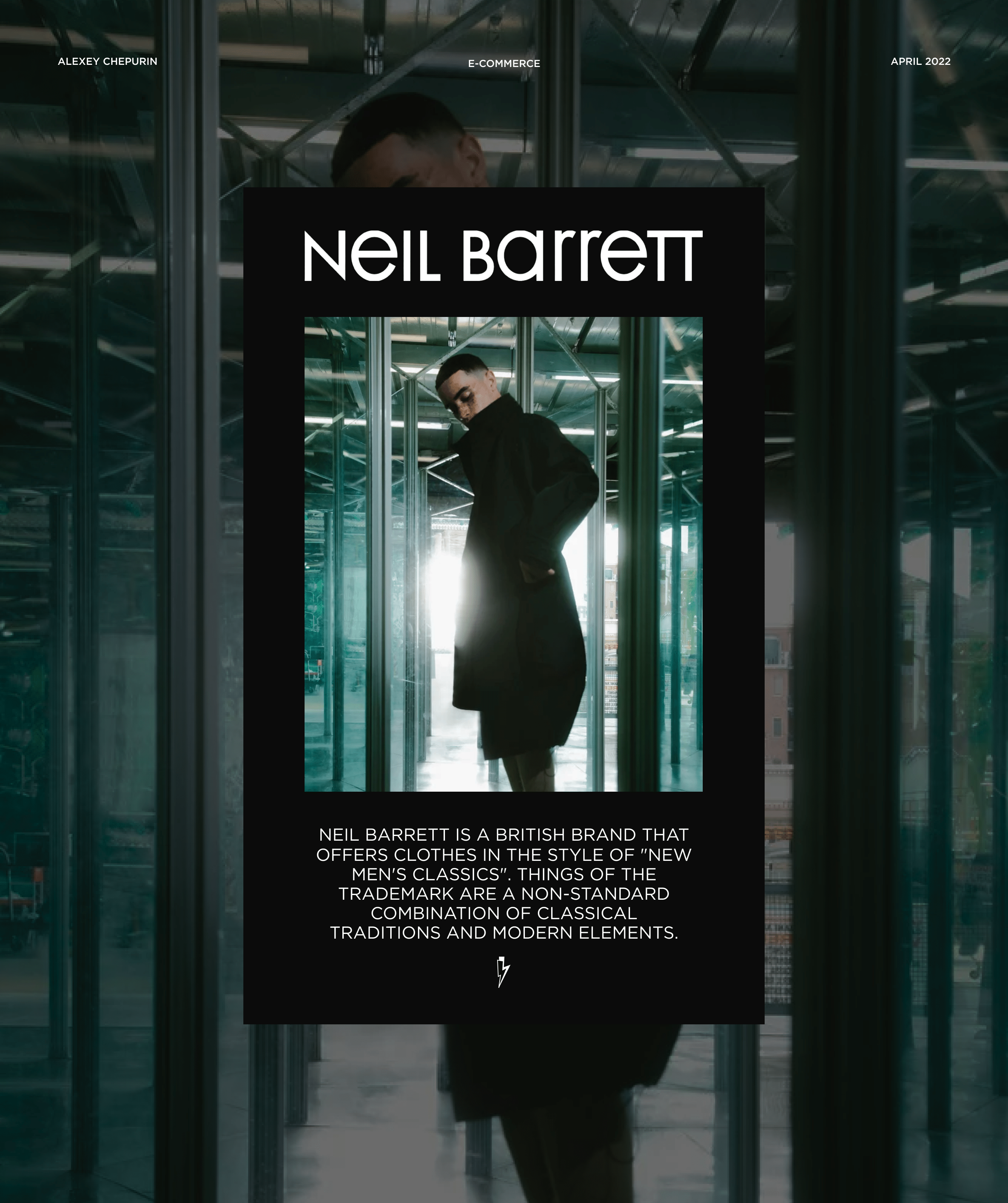 Neil Barrett | E-commerce redesign — Изображение №1 — Интерфейсы, Брендинг, Графика на Dprofile