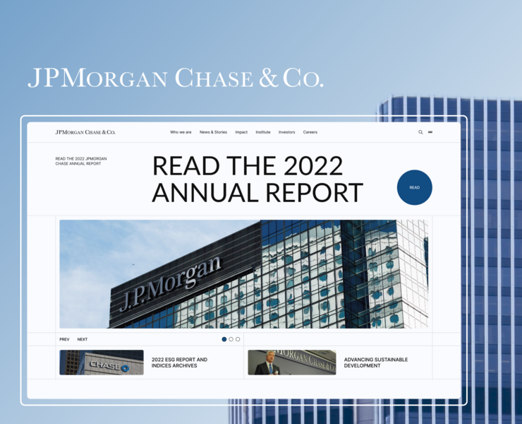 JPMorgan Chase & Co. | Corporate — Интерфейсы, Графика, Анимация на Dprofile
