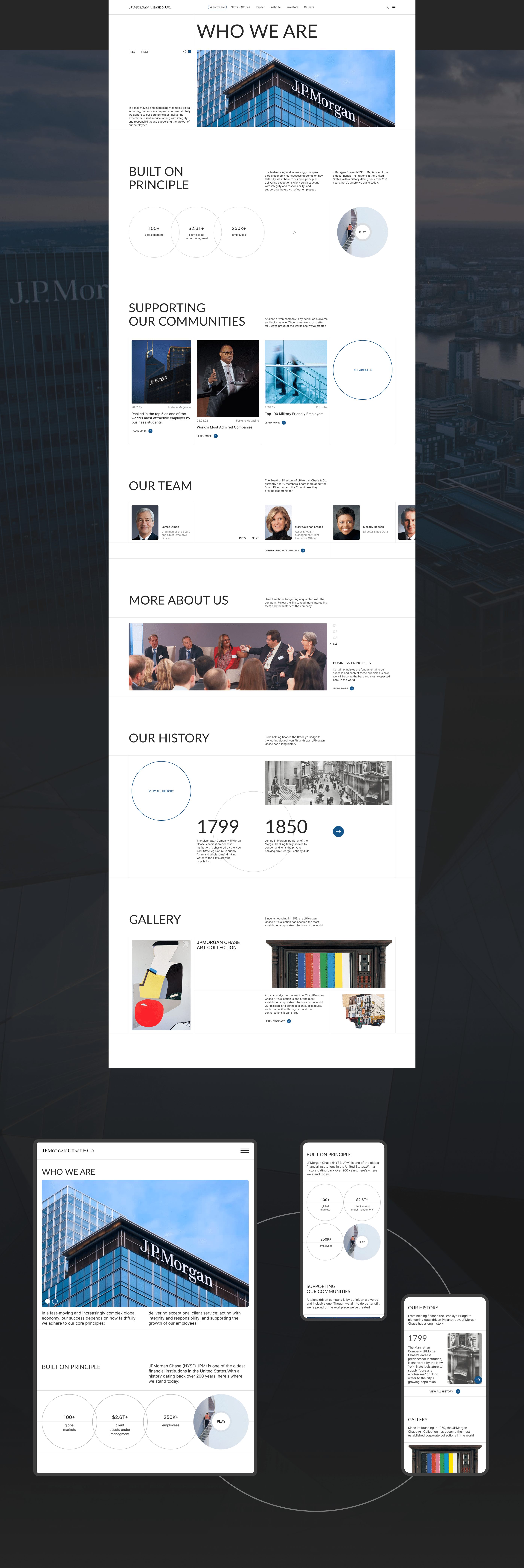 JPMorgan Chase & Co. | Corporate — Изображение №6 — Интерфейсы, Графика, Анимация на Dprofile