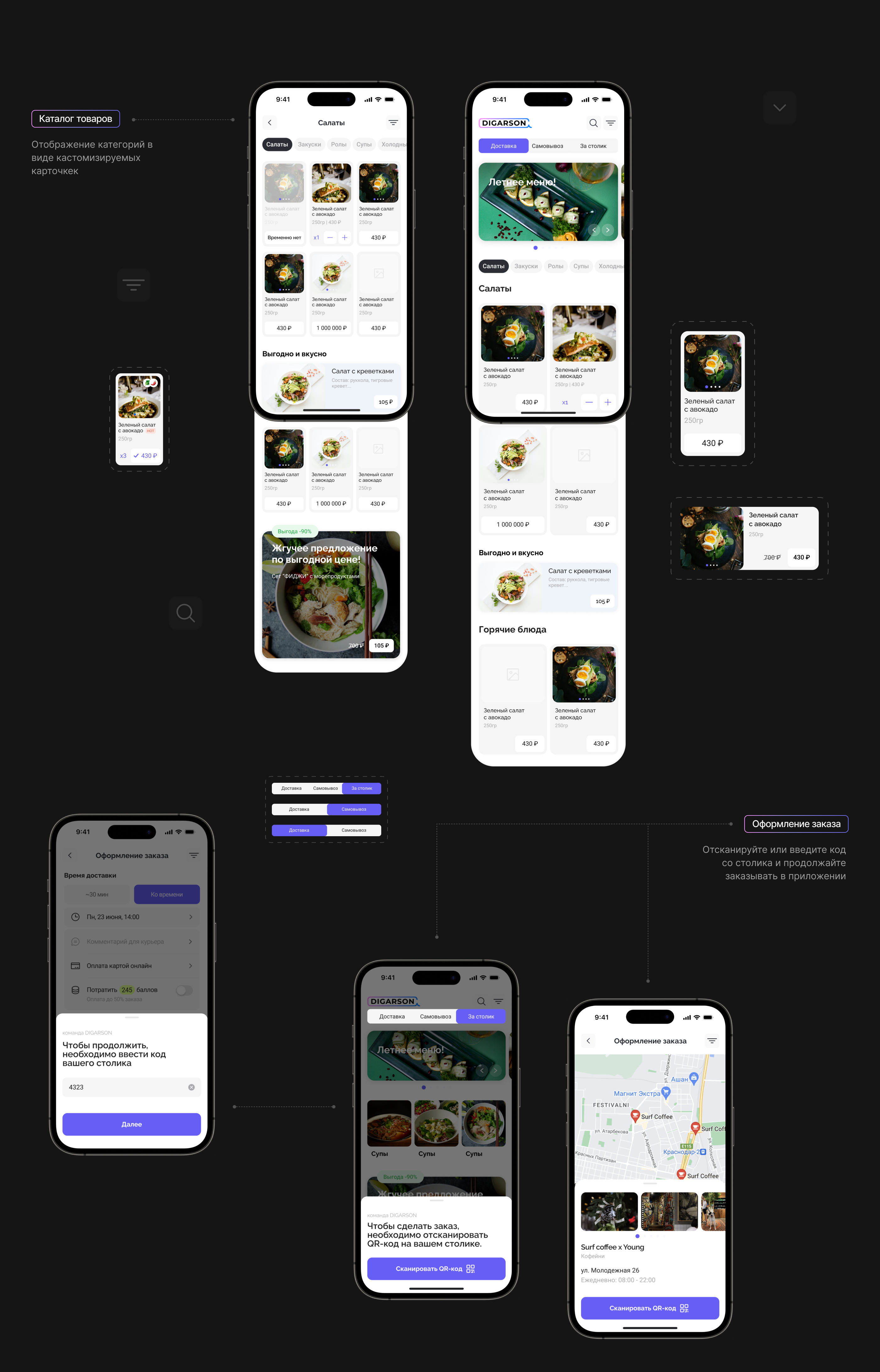 DIGARSON | Online store builder — Изображение №4 — Интерфейсы на Dprofile