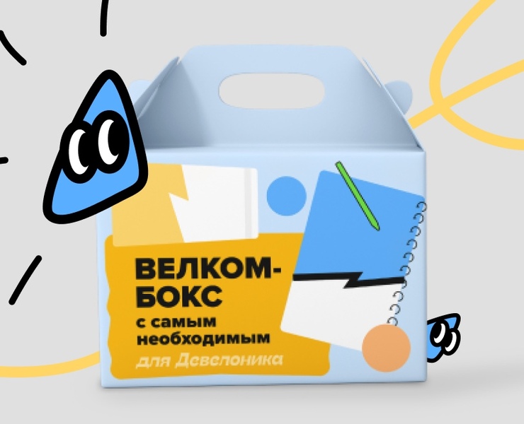 Велком бокс для Девелоники — Брендинг, Иллюстрация на Dprofile