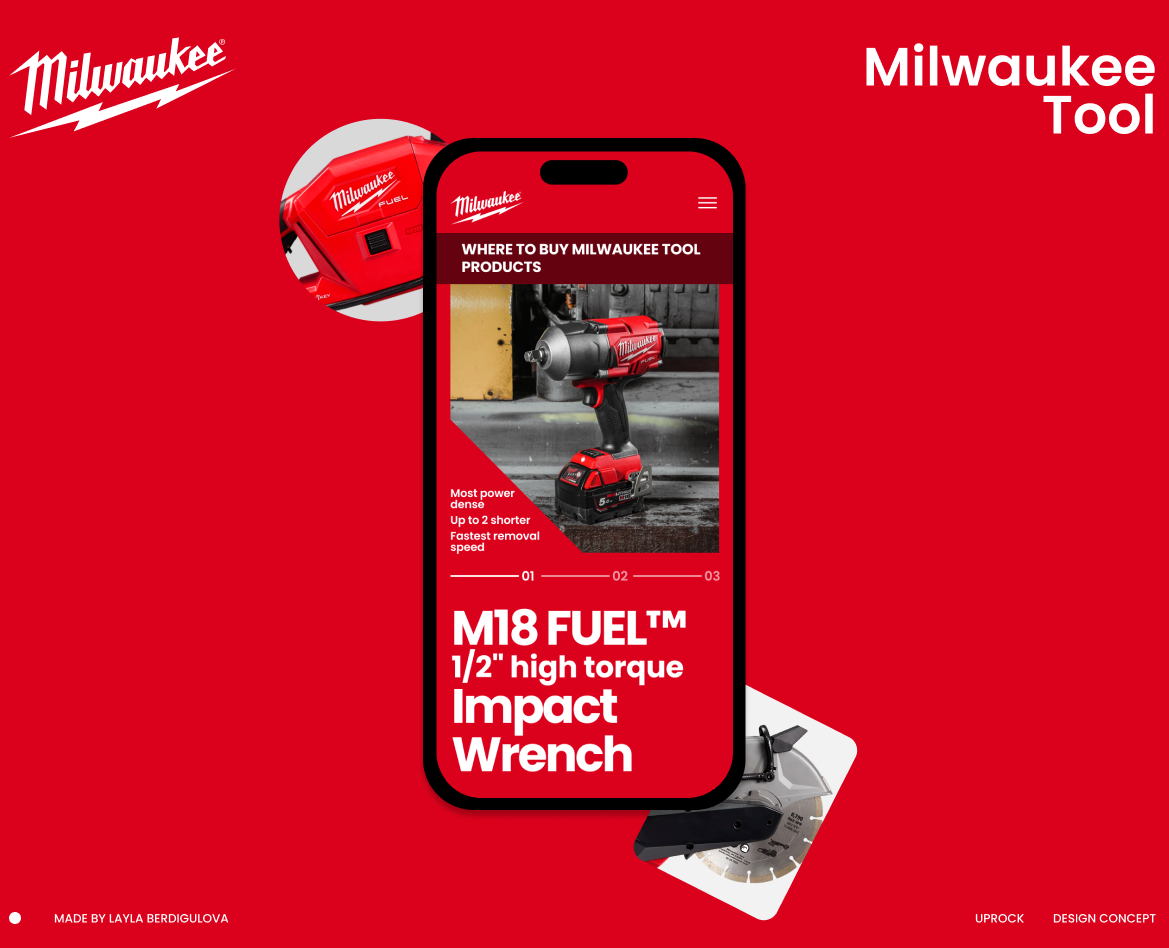 Wilwaukee tool | Corporate Website Redesign на Dprofile
