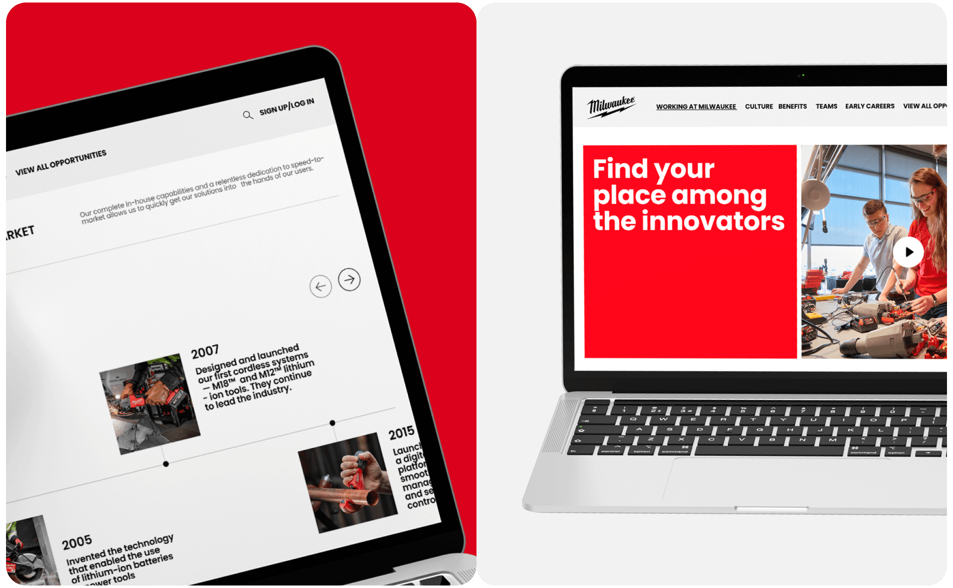 Wilwaukee tool | Corporate Website Redesign — Изображение №10 — Интерфейсы, Брендинг на Dprofile
